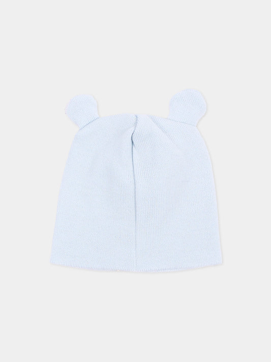 Cappellino celeste per neonato,Little Bear,4103 CIELO