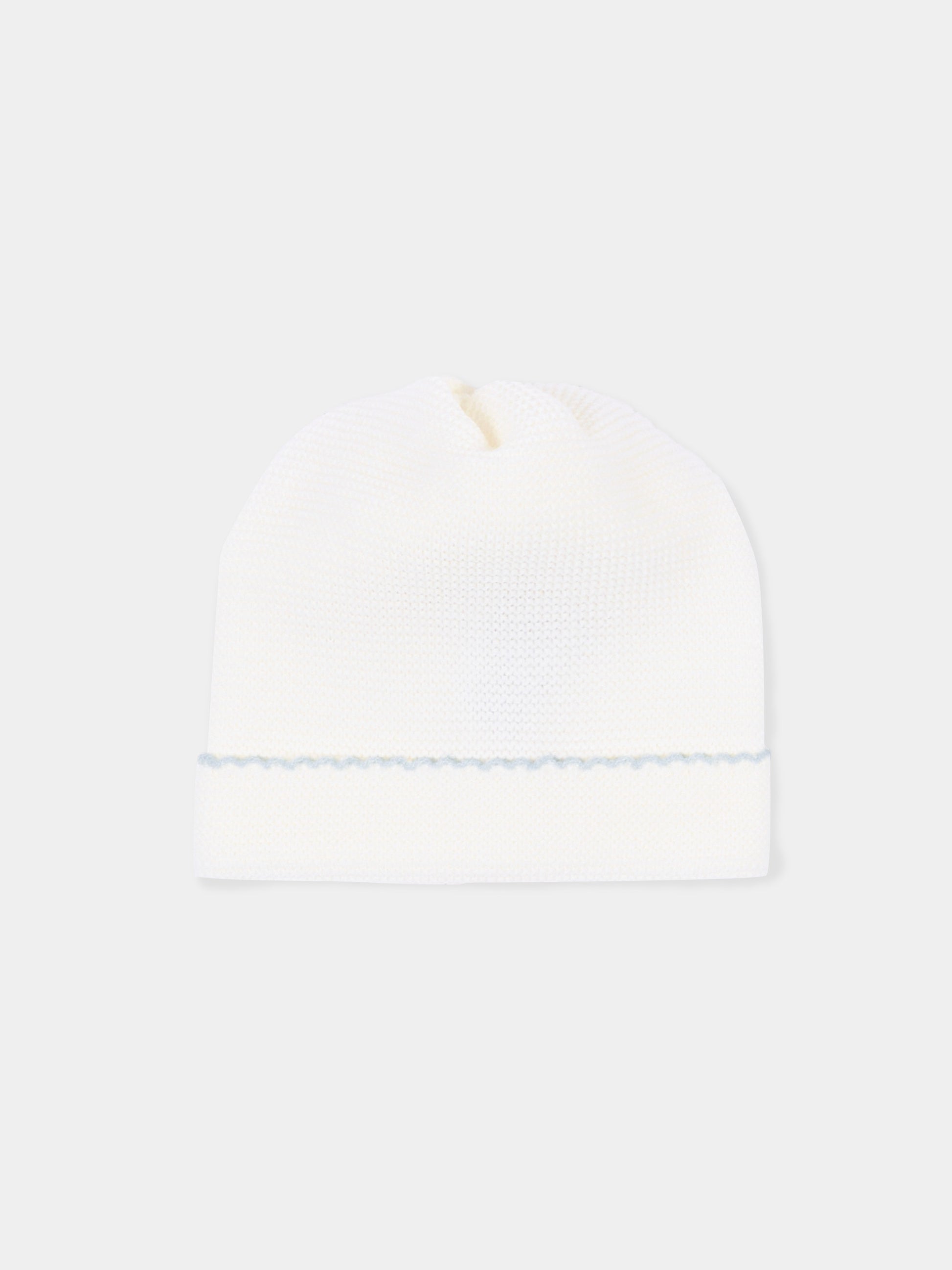 Cappello avorio per neonato,Little Bear,4124 LATTE/CIELO