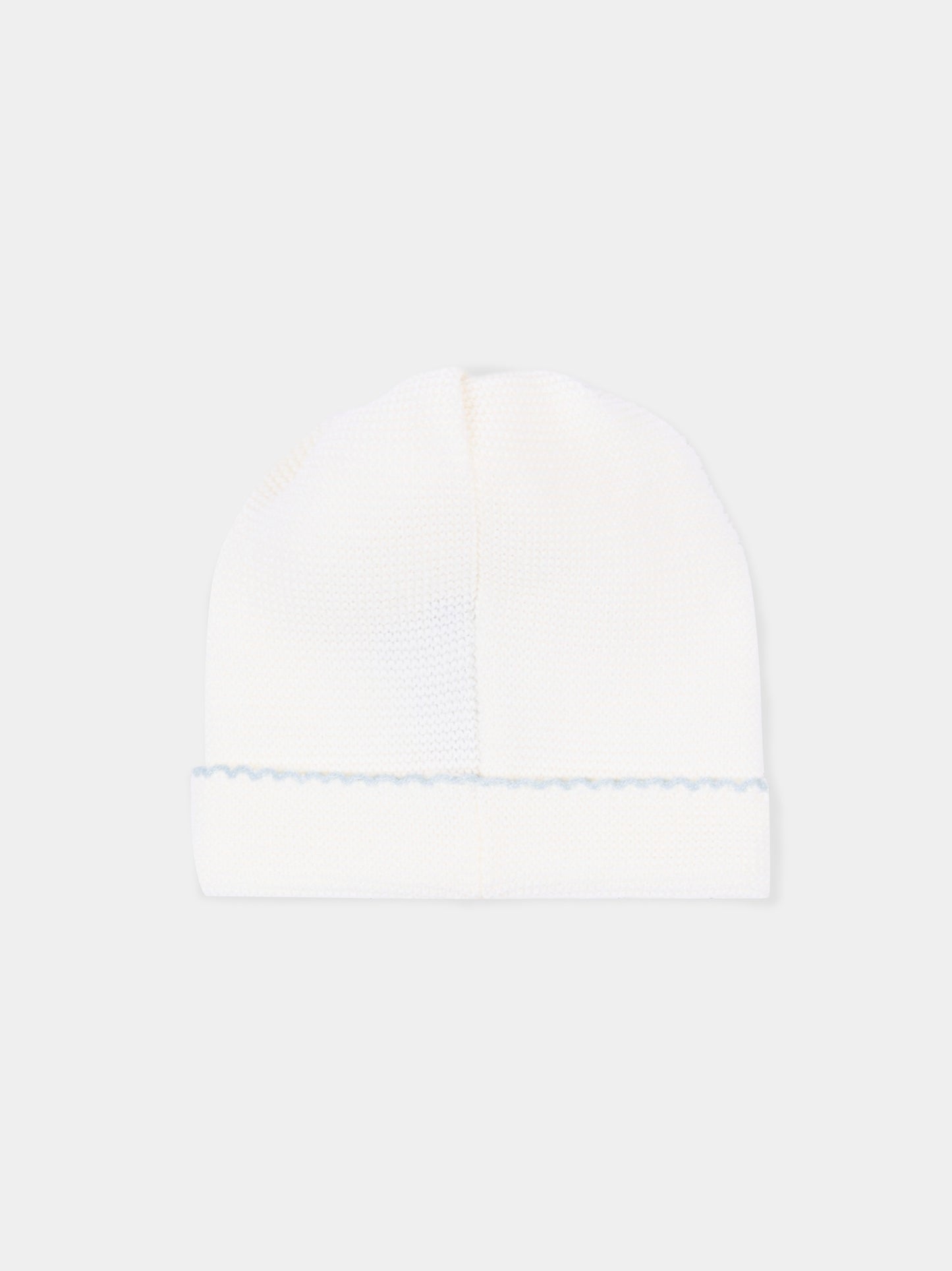 Cappello avorio per neonato,Little Bear,4124 LATTE/CIELO