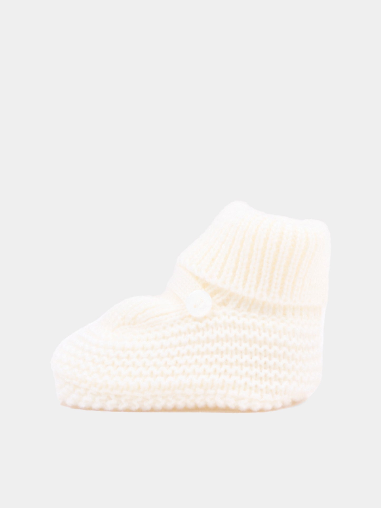 Babbucce avorio per neonato tricot,Little Bear,4129 LATTE