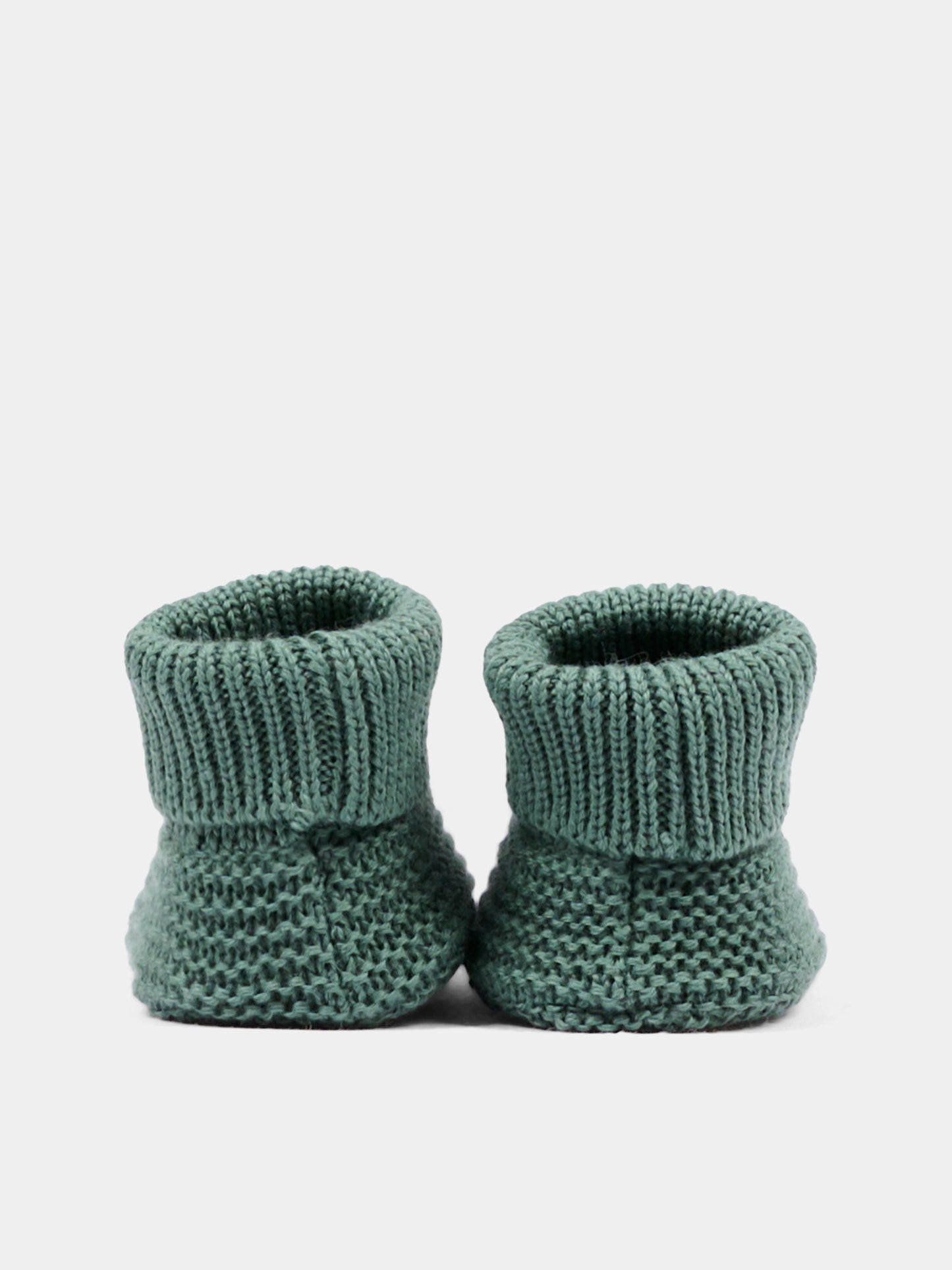 Babbucce verde per neonato tricot,Little Bear,4129 BOSCO