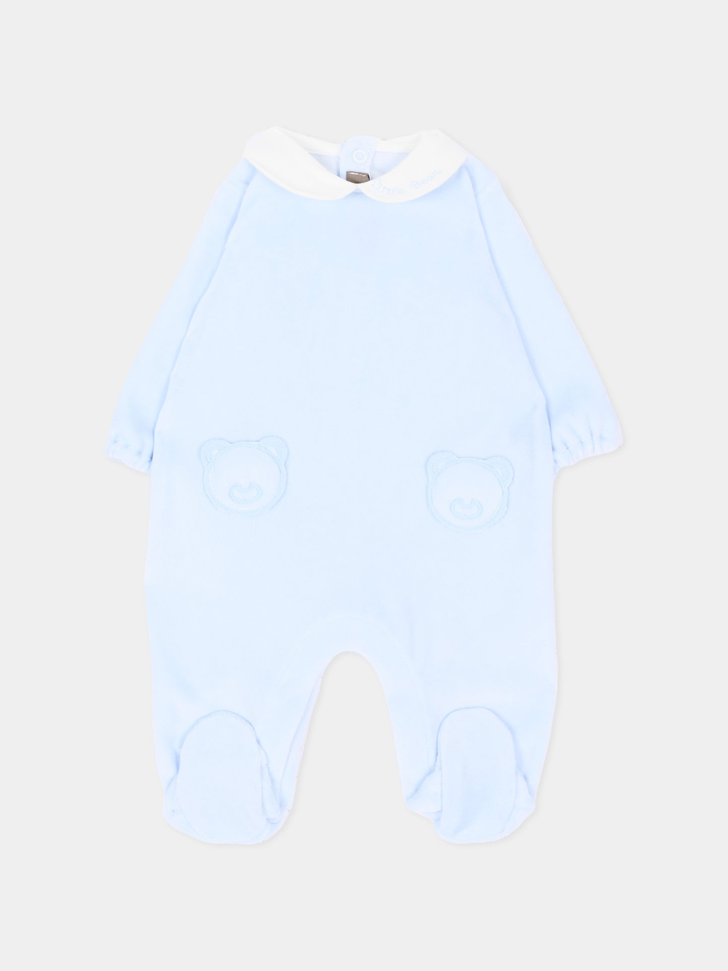 Tutina celeste per neonato con orsetti,Little Bear,4045 CIELO