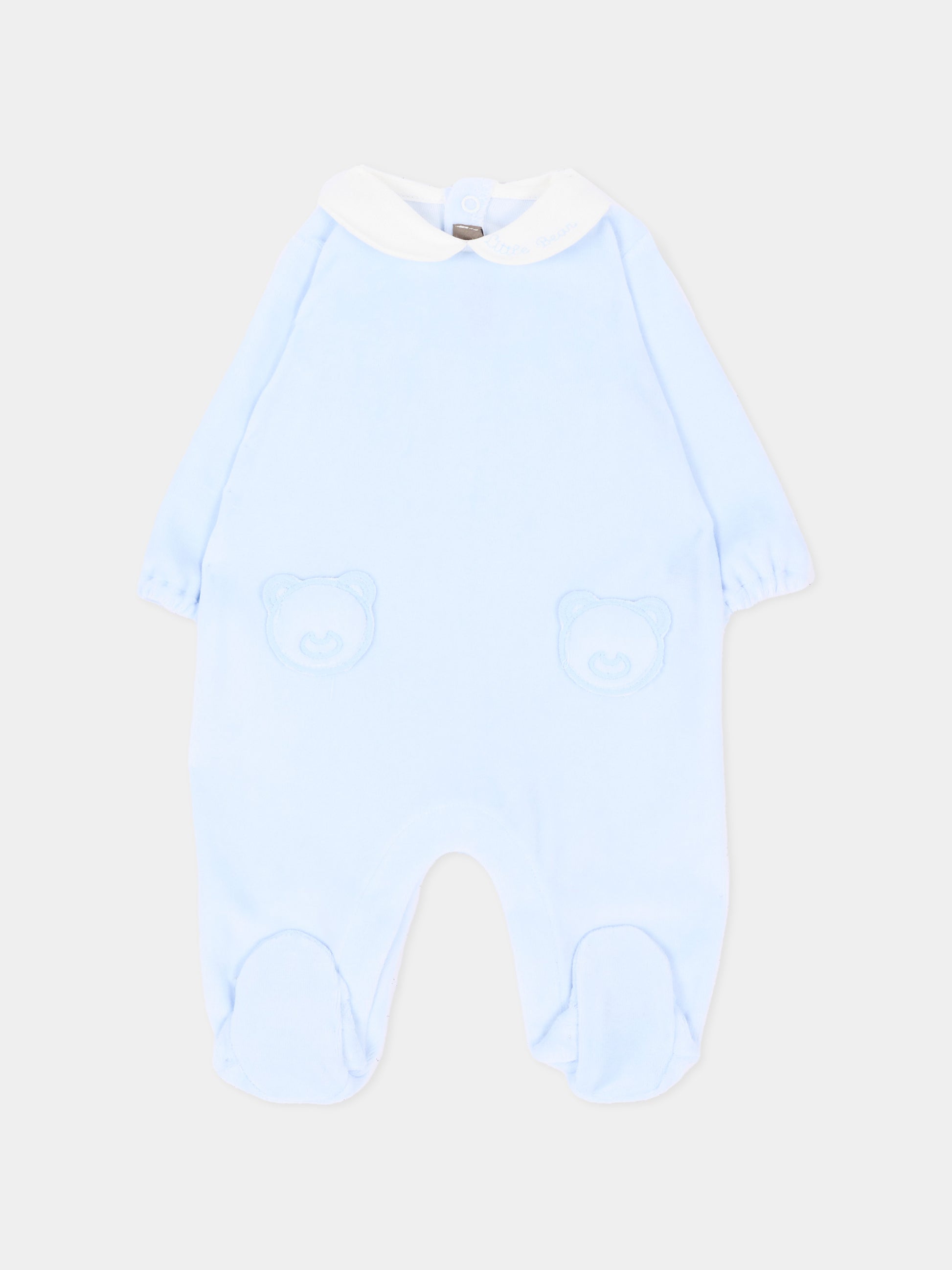 Tutina celeste per neonato con orsetti,Little Bear,4045 CIELO