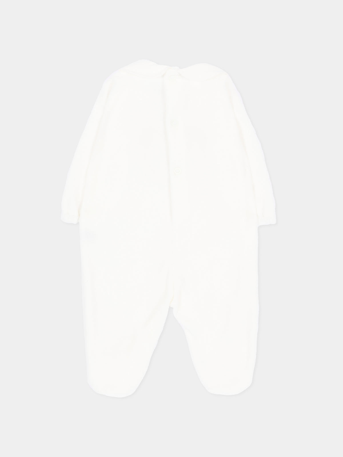 Tutina bianca per neonati con orsetto,Little Bear,4043 LATTE/TORTORA