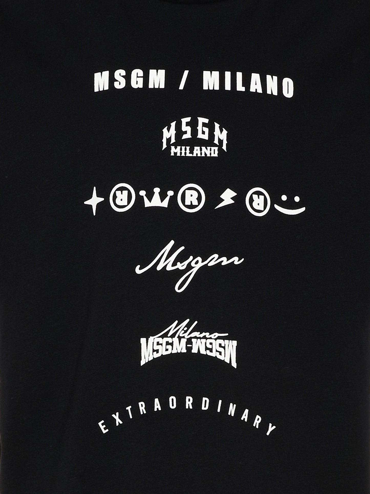 T-Shirt nera per bambino con logo,Msgm Kids,F5MSJBTH222 110
