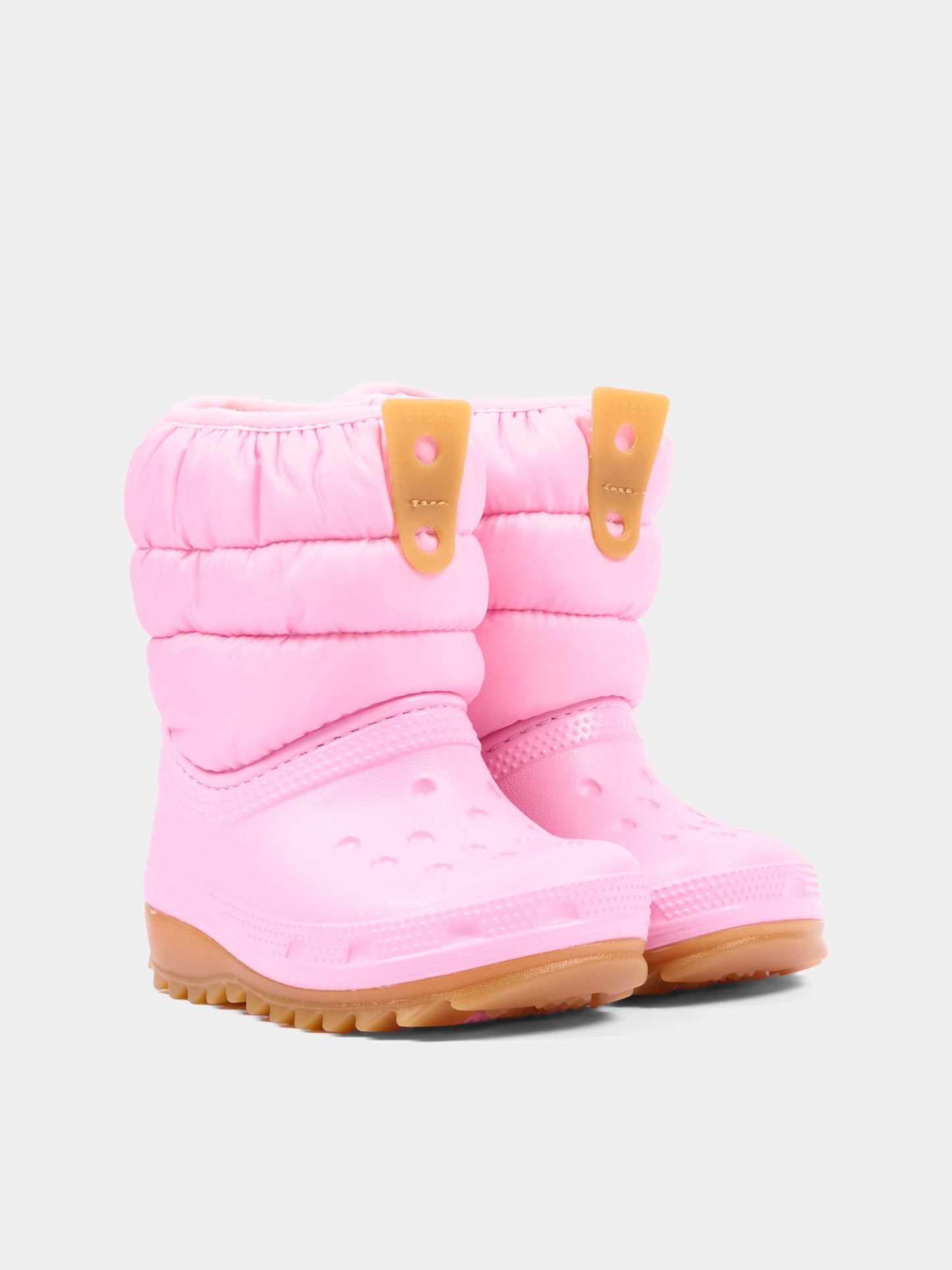 Stivali da neve rosa per bambina,Crocs,207683 PTGM