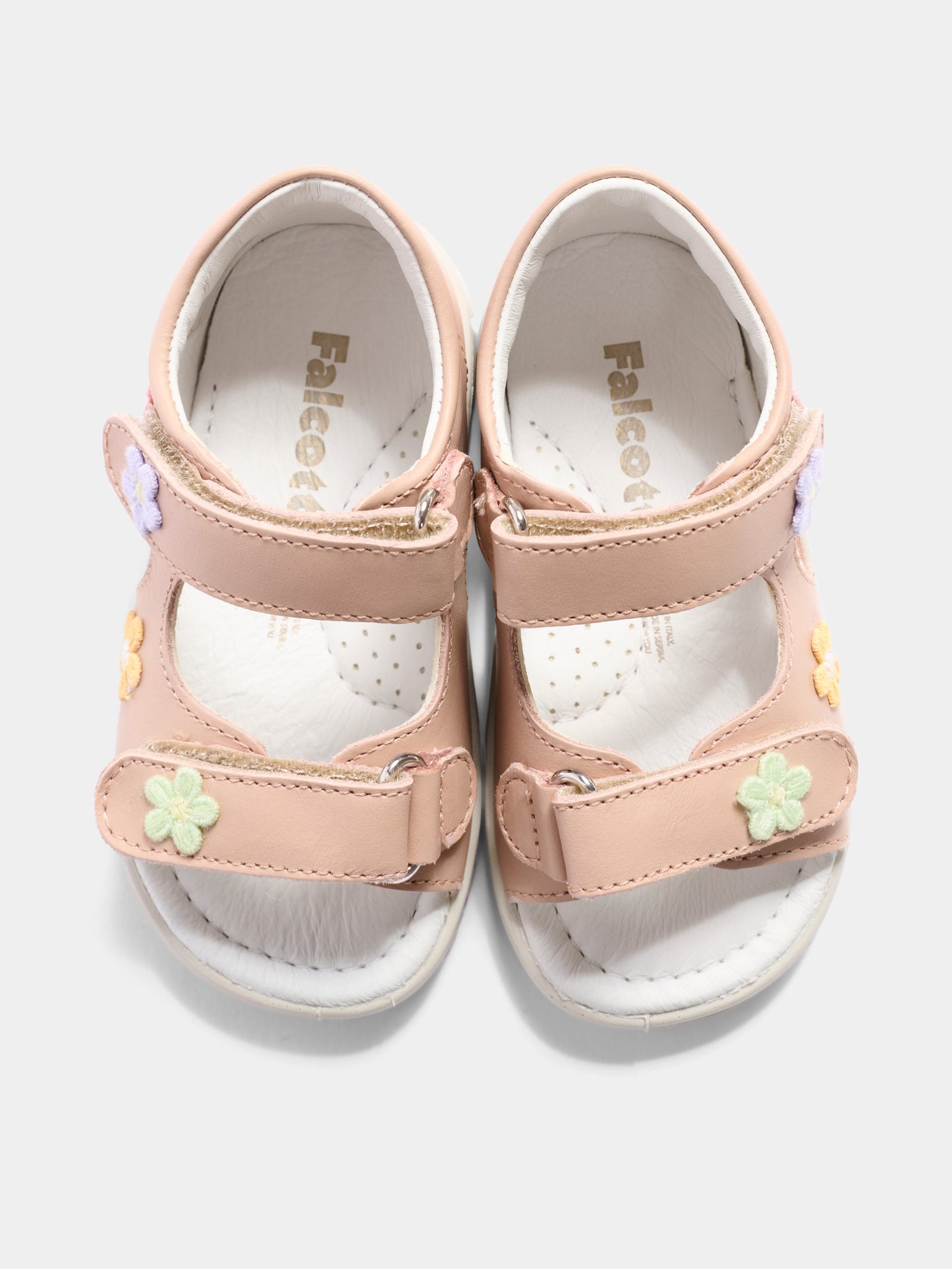 Sandali rosa Pufyt per bambina con fiori,Falcotto,001 1501152 01 0M04