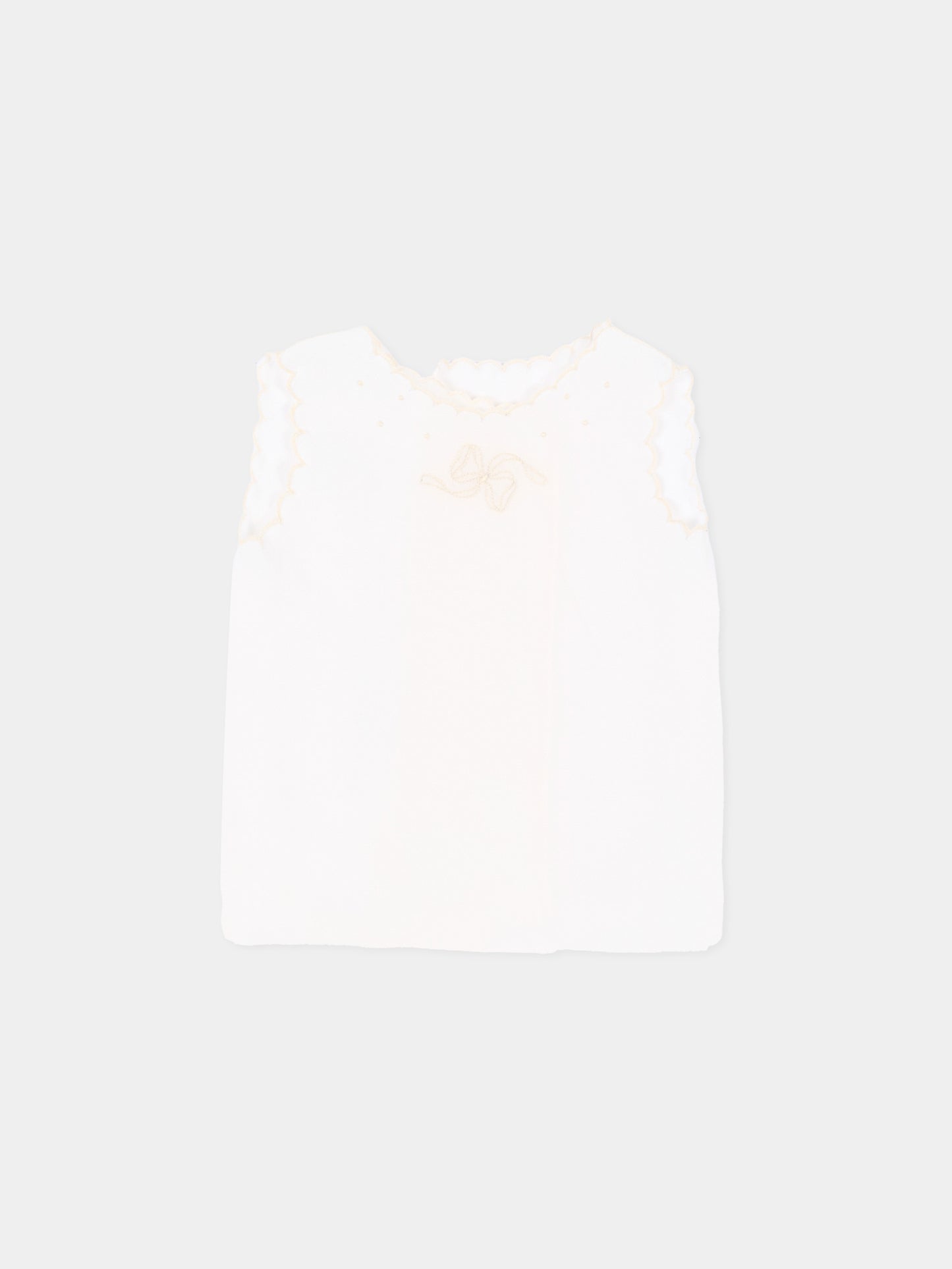 Camicia della fortuna avorio per neonata,Mariella Ferrari,COA1 AVORIO