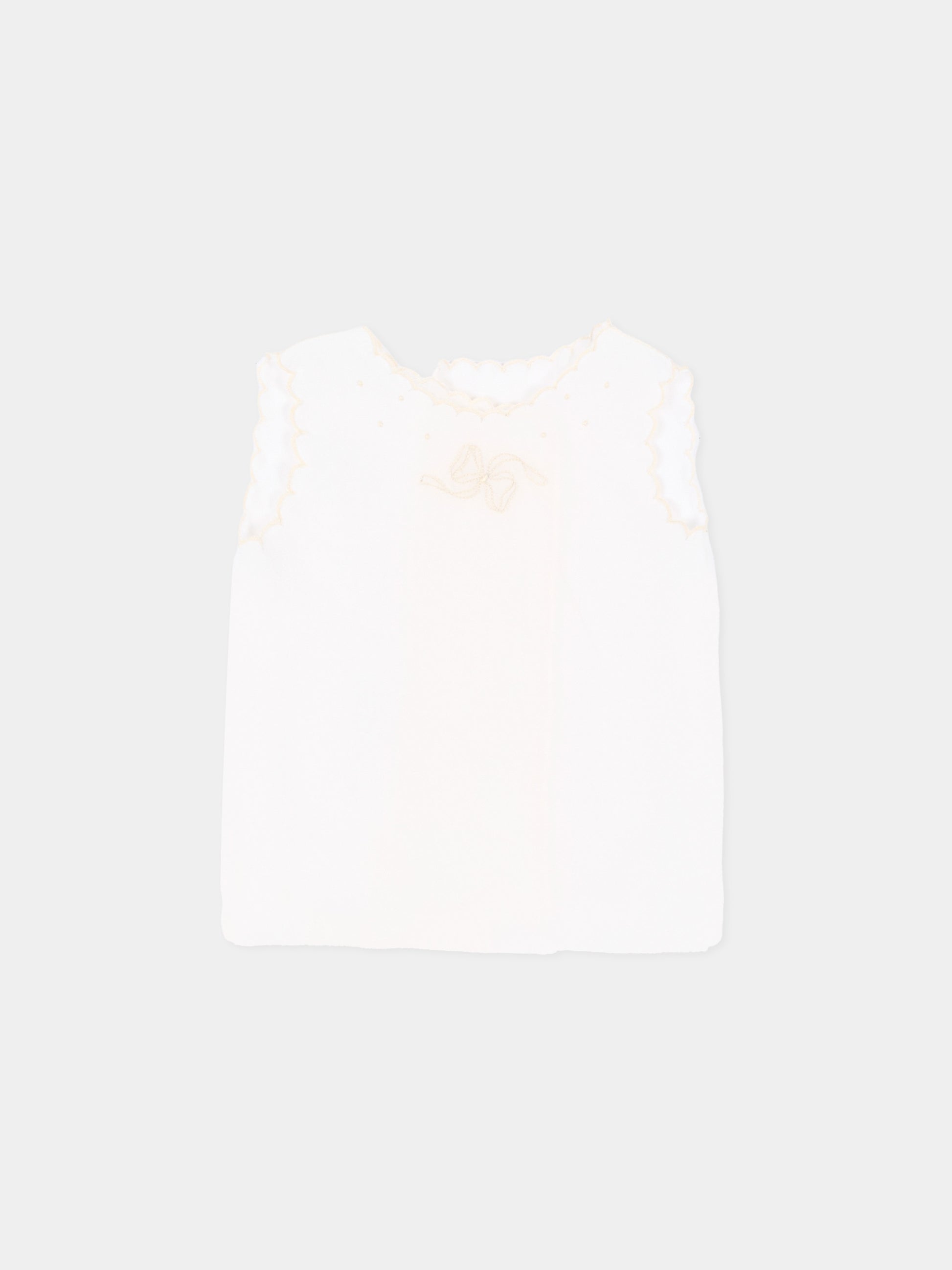 Camicia della fortuna avorio per neonata,Mariella Ferrari,COA1 AVORIO