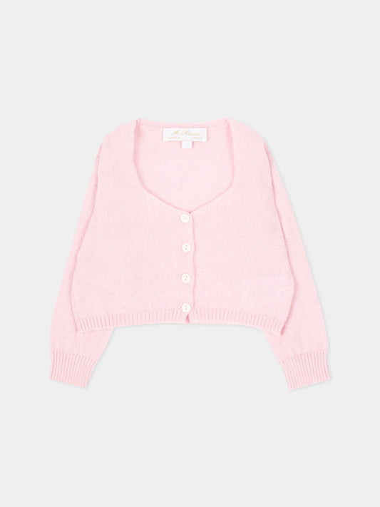 Cardigan rosa per neonata,Mariella Ferrari,MGU19 141