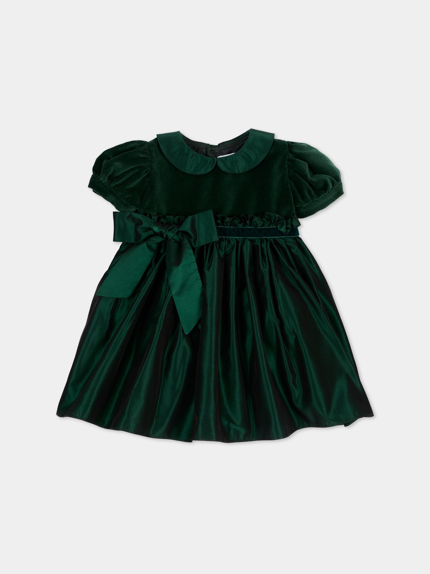Abito elegante verde per neonata,Mariella Ferrari,ABS17MC 074 083