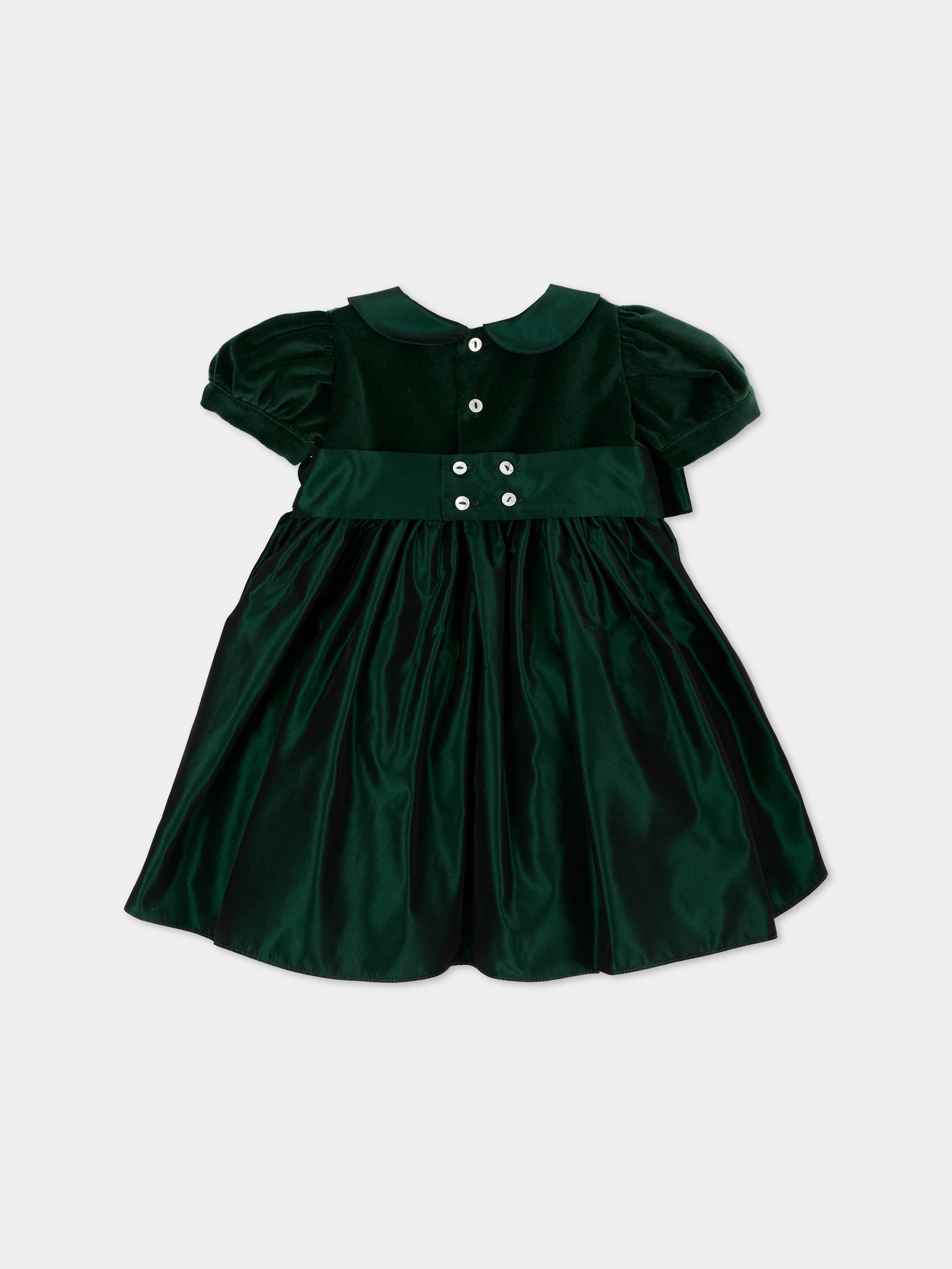 Abito elegante verde per neonata,Mariella Ferrari,ABS17MC 074 083