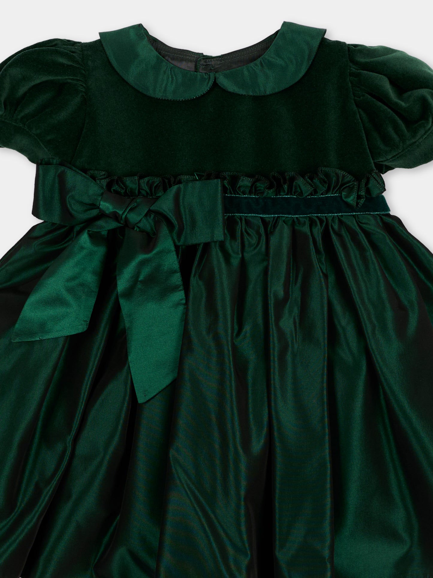 Abito elegante verde per neonata,Mariella Ferrari,ABS17MC 074 083