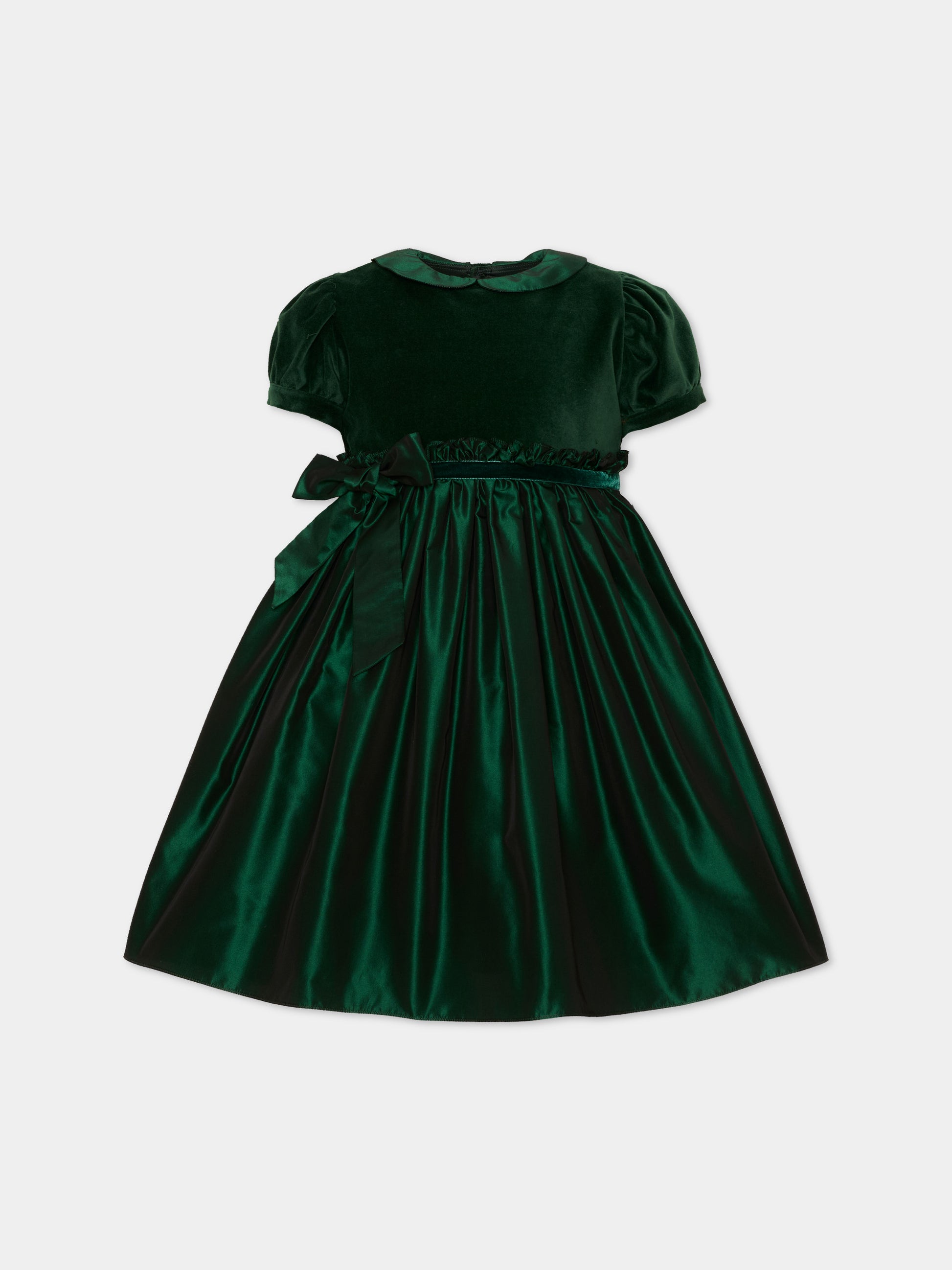 Abito elegante verde per bambina,Mariella Ferrari,ABS17MC 074 083