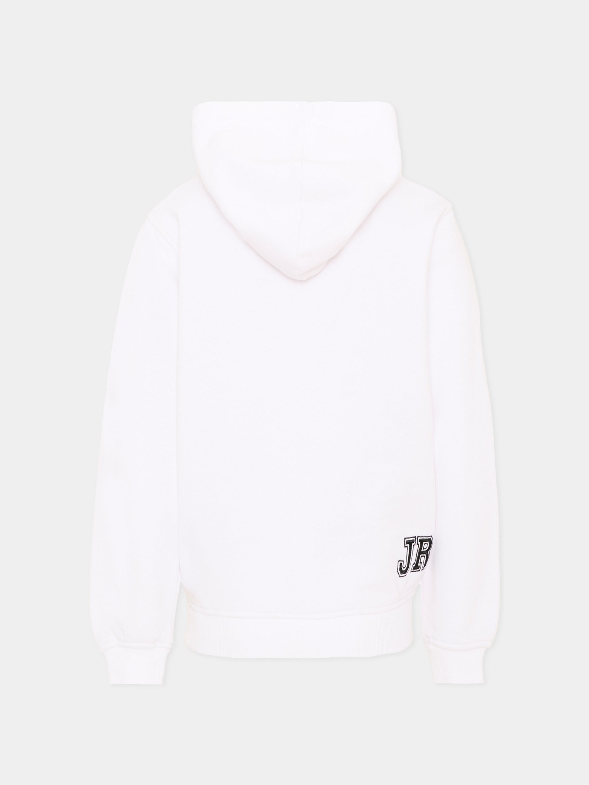 Felpa bianca con cappuccio per bambino con logo,Richmond,RBA26049FE WHITE WHITE