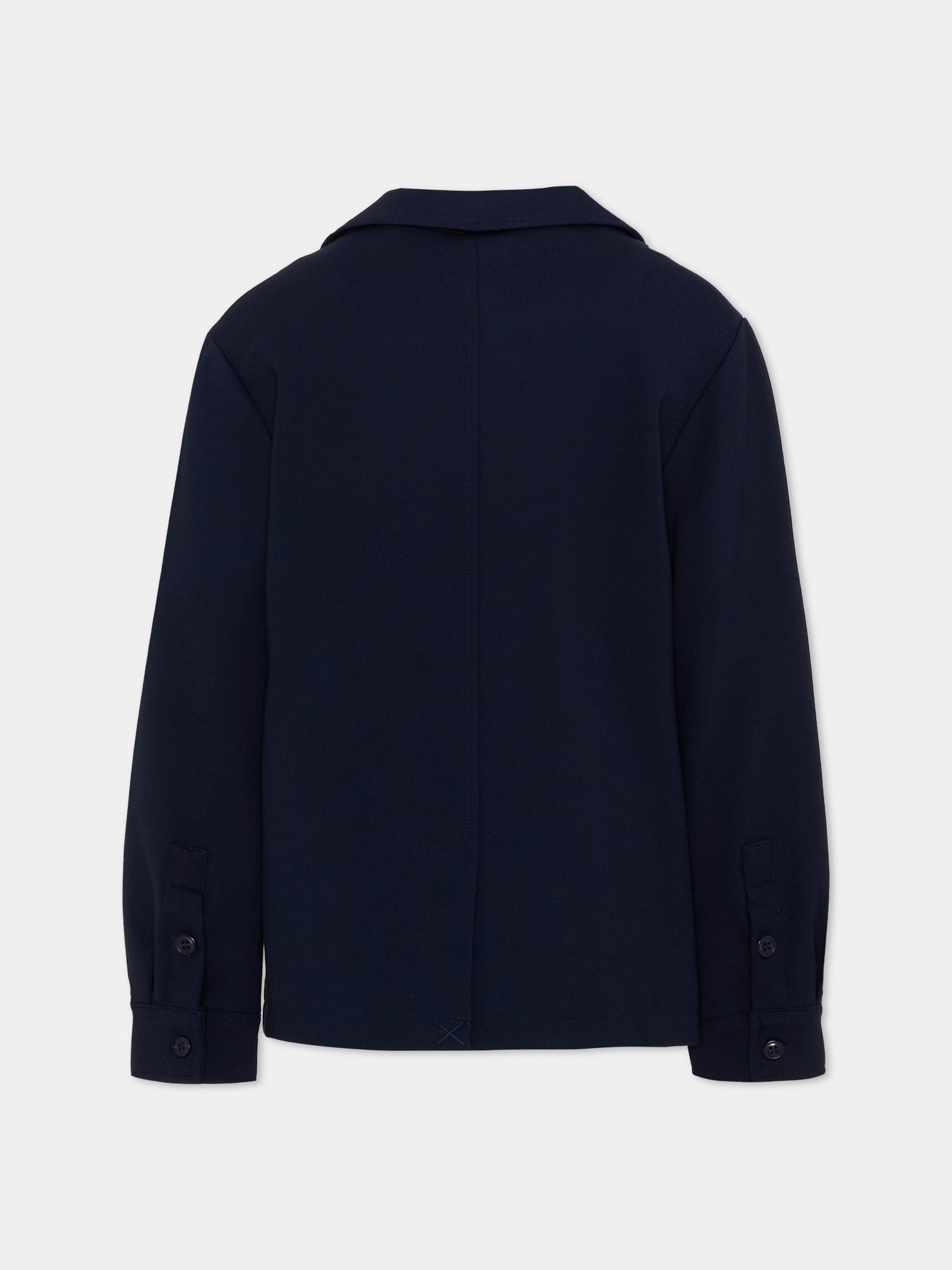 Giacca blu per bambino con logo,Trussardi Junior,TBA26026GC BLUE_NAVAL BLUE NAVAL