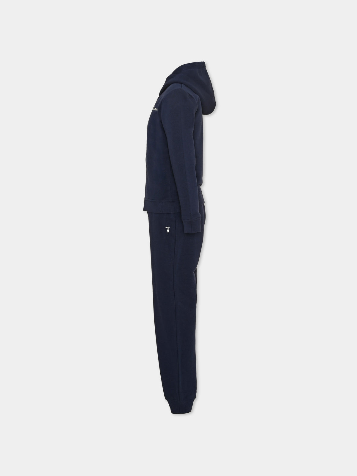 Completo sportivo lungo blu per bambina,Trussardi Junior,TIA26029CF BLUE_N/B.N BLUE NAVAL