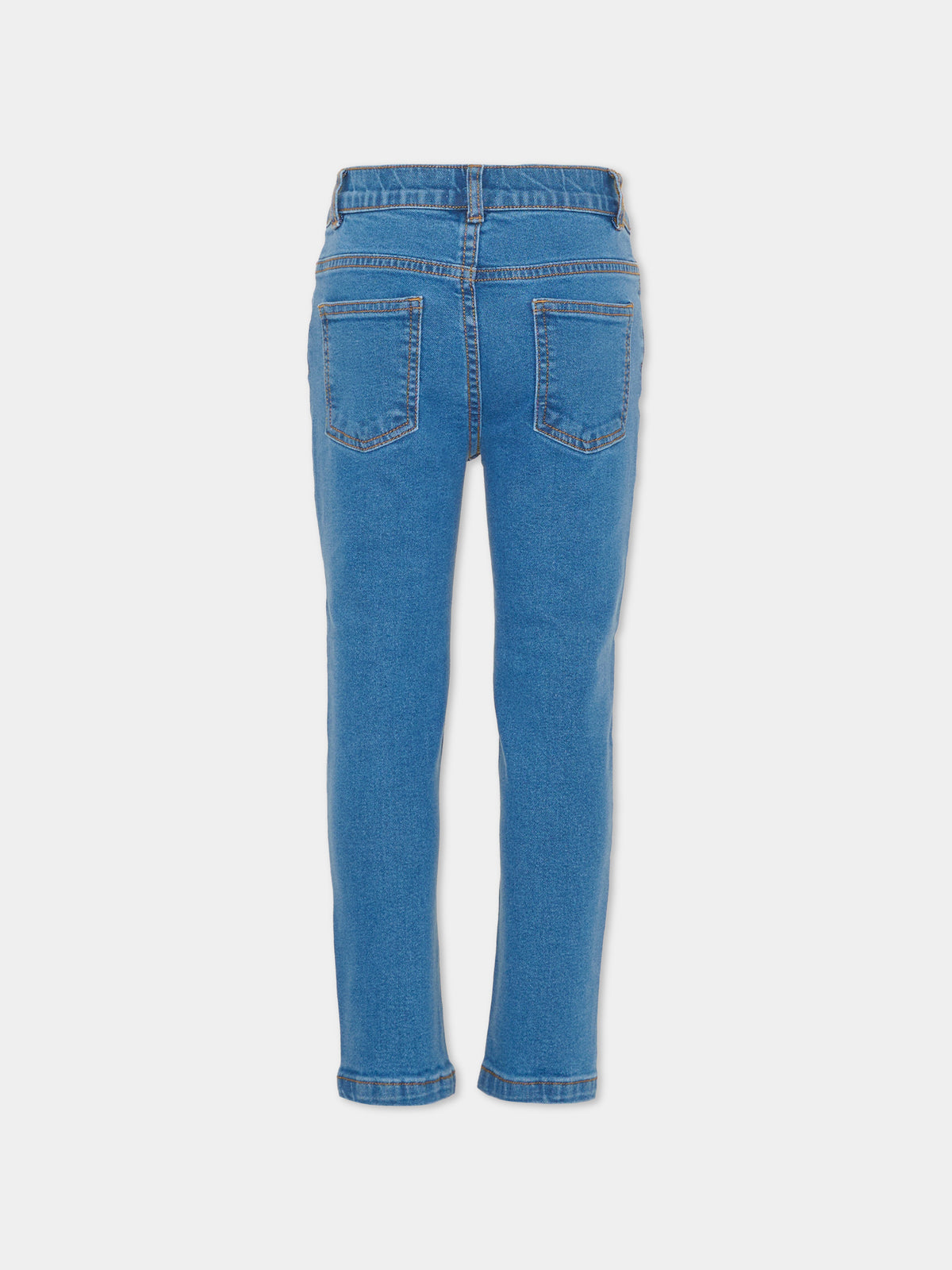 Denim jeans for girl with embroidery