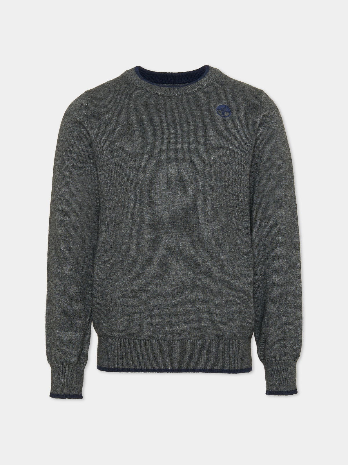 Maglione grigio per bambino con logo,North Sails,NBA26076MA GREY MEDIUM MELANGE