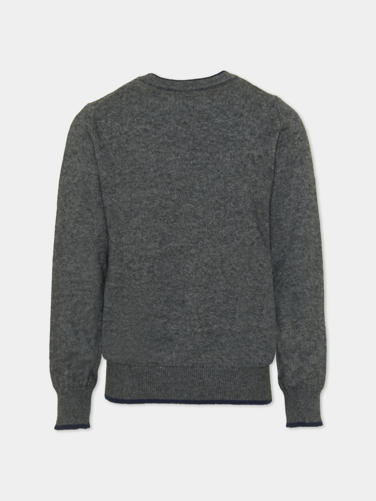 Maglione grigio per bambino con logo,North Sails,NBA26076MA GREY MEDIUM MELANGE