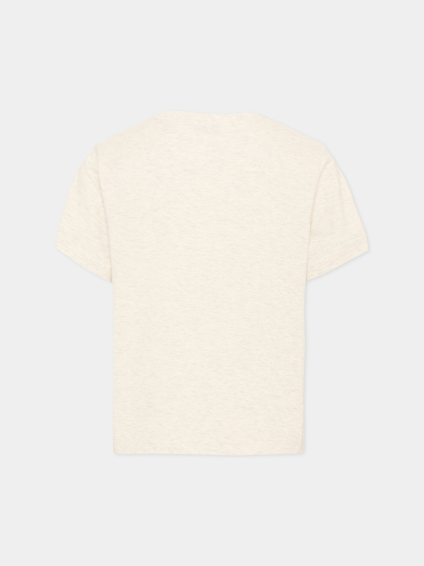 T-shirt beige per bambini con logo,Burberry Kids,8131596 A4807