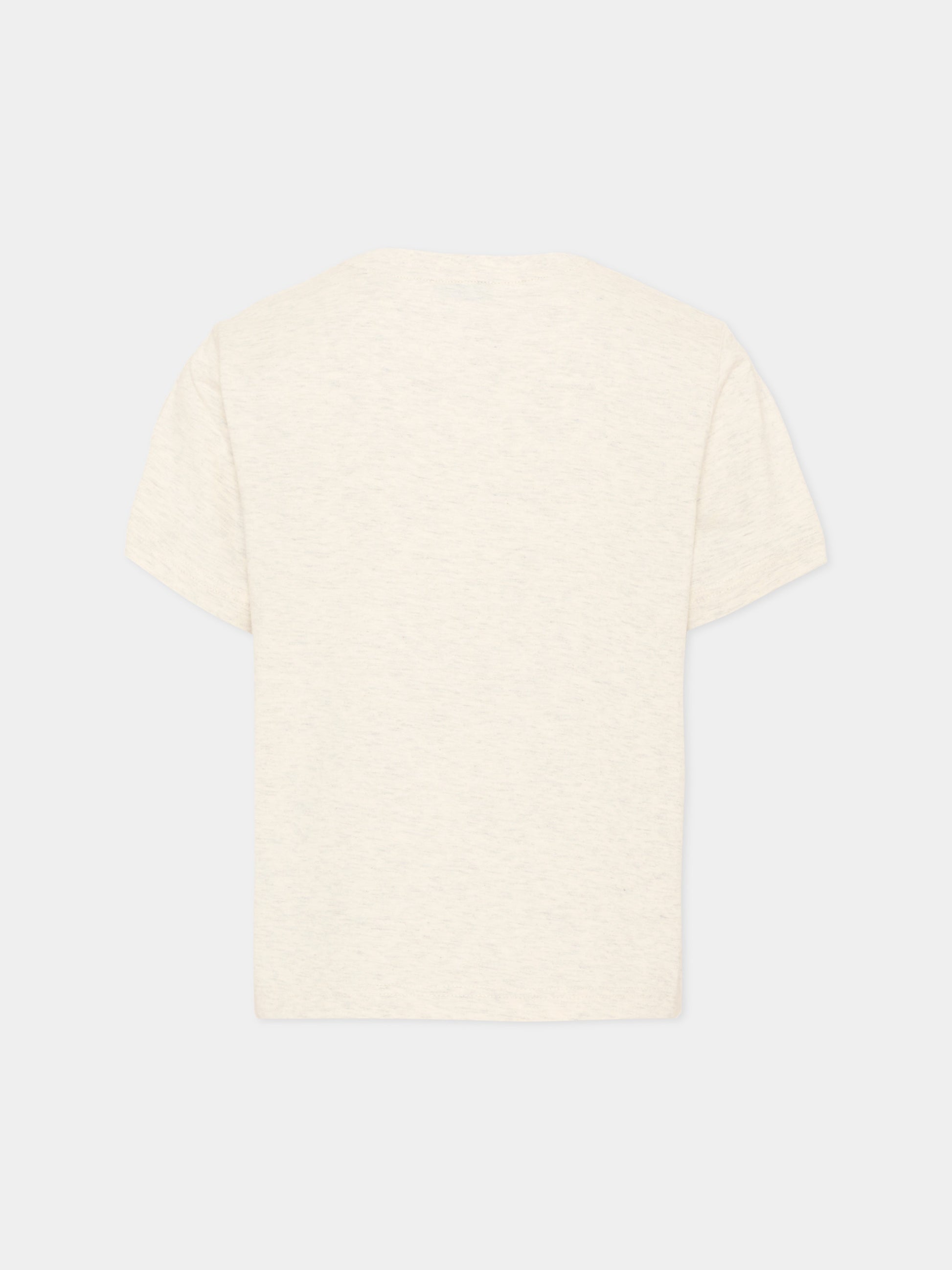 T-shirt beige per bambini con logo,Burberry Kids,8131596 A4807