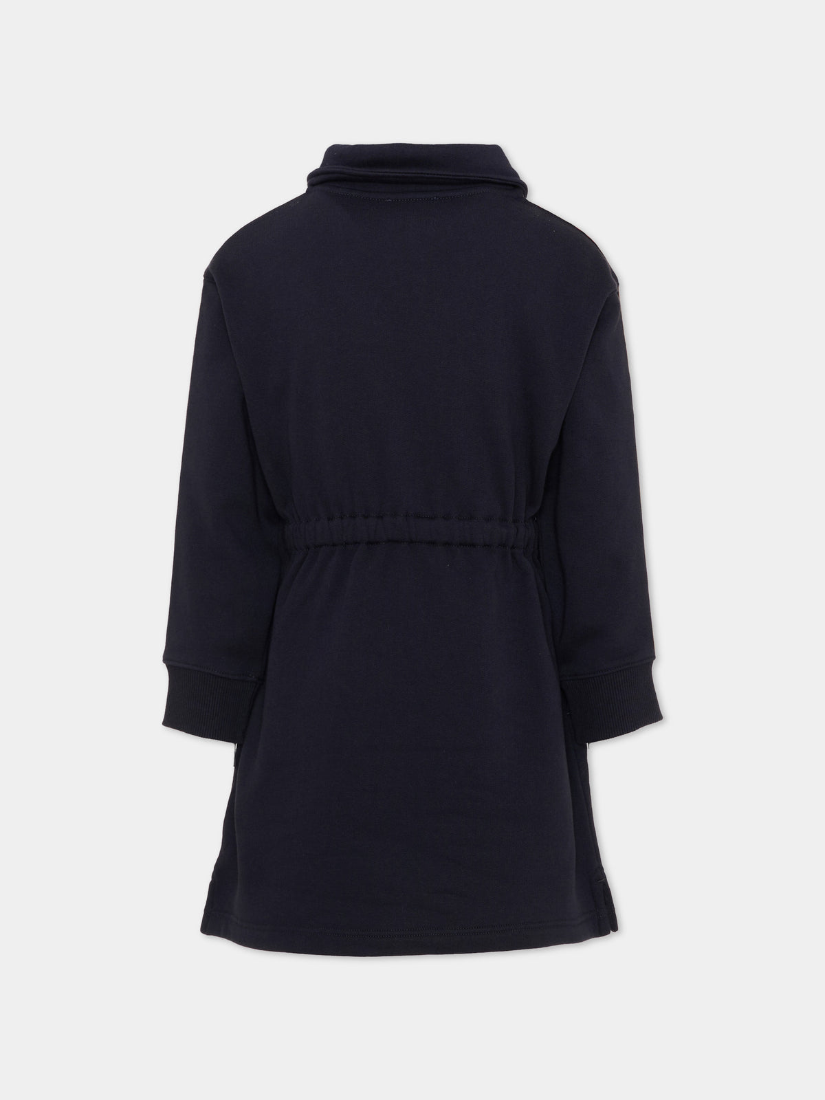 Vestito a manica lunga blu check per bambina,Burberry Kids,8135329 A2190