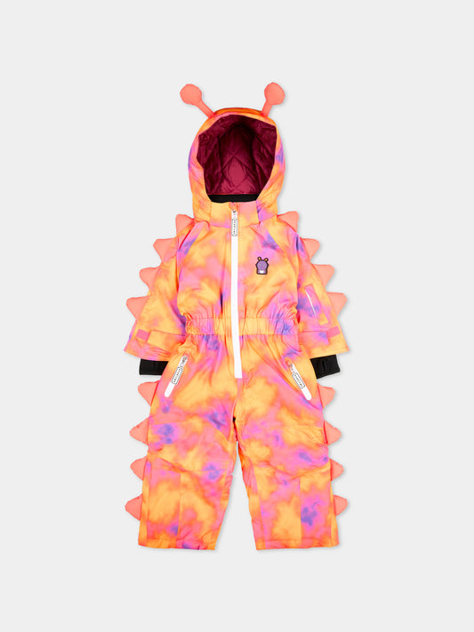 Tuta da neve multicolor Camo The Alien per bambini,Roarsome,ALIEN SOLAR FLARE SKI SUITS