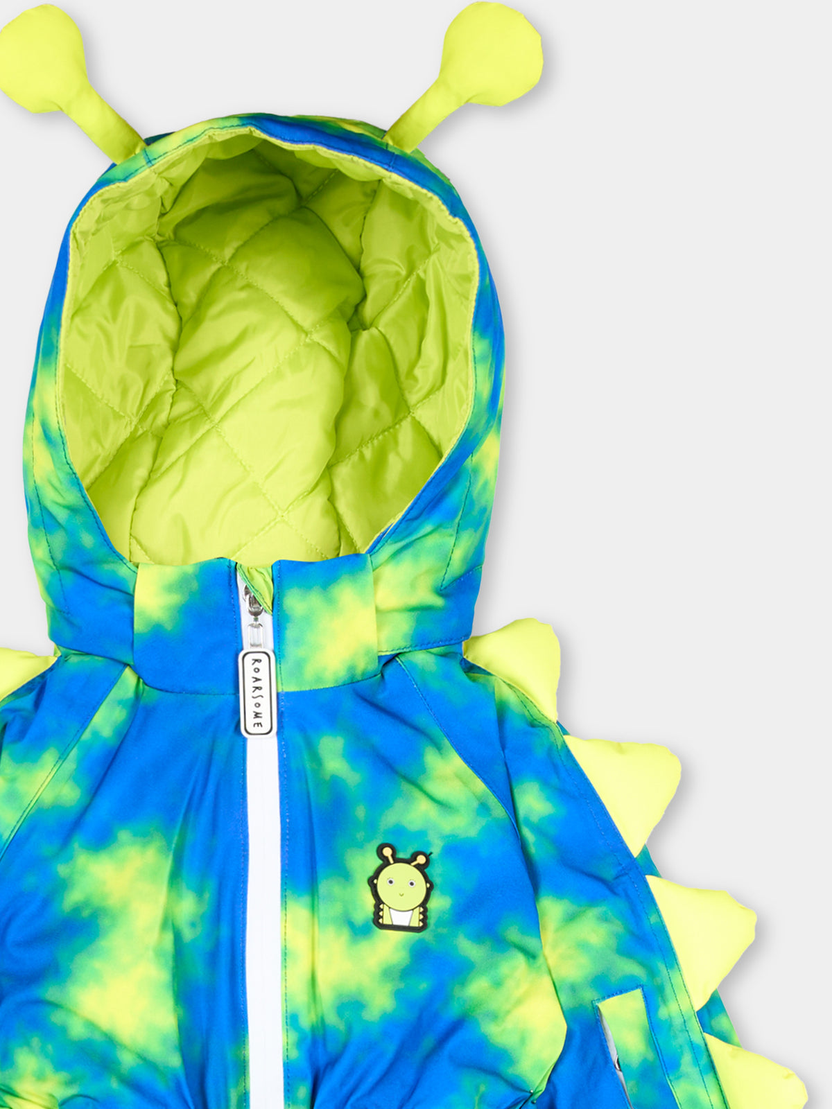 Tuta da neve blu Camo The Alien per bambini,Roarsome,ALIEN NEON SKI SUITS