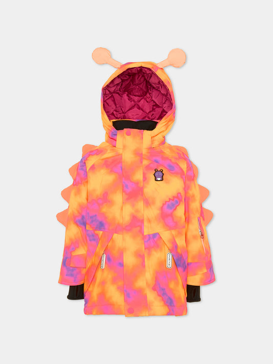 Piumino da neve multicolor Camo The Alien per bambini,Roarsome,ALIEN SOLAR FLARE SKI JACKET