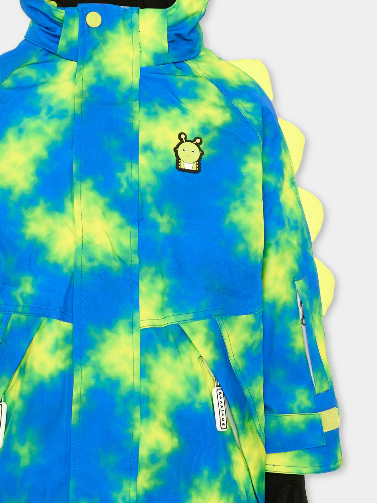 Piumino da neve blu Camo The Alien per bambini