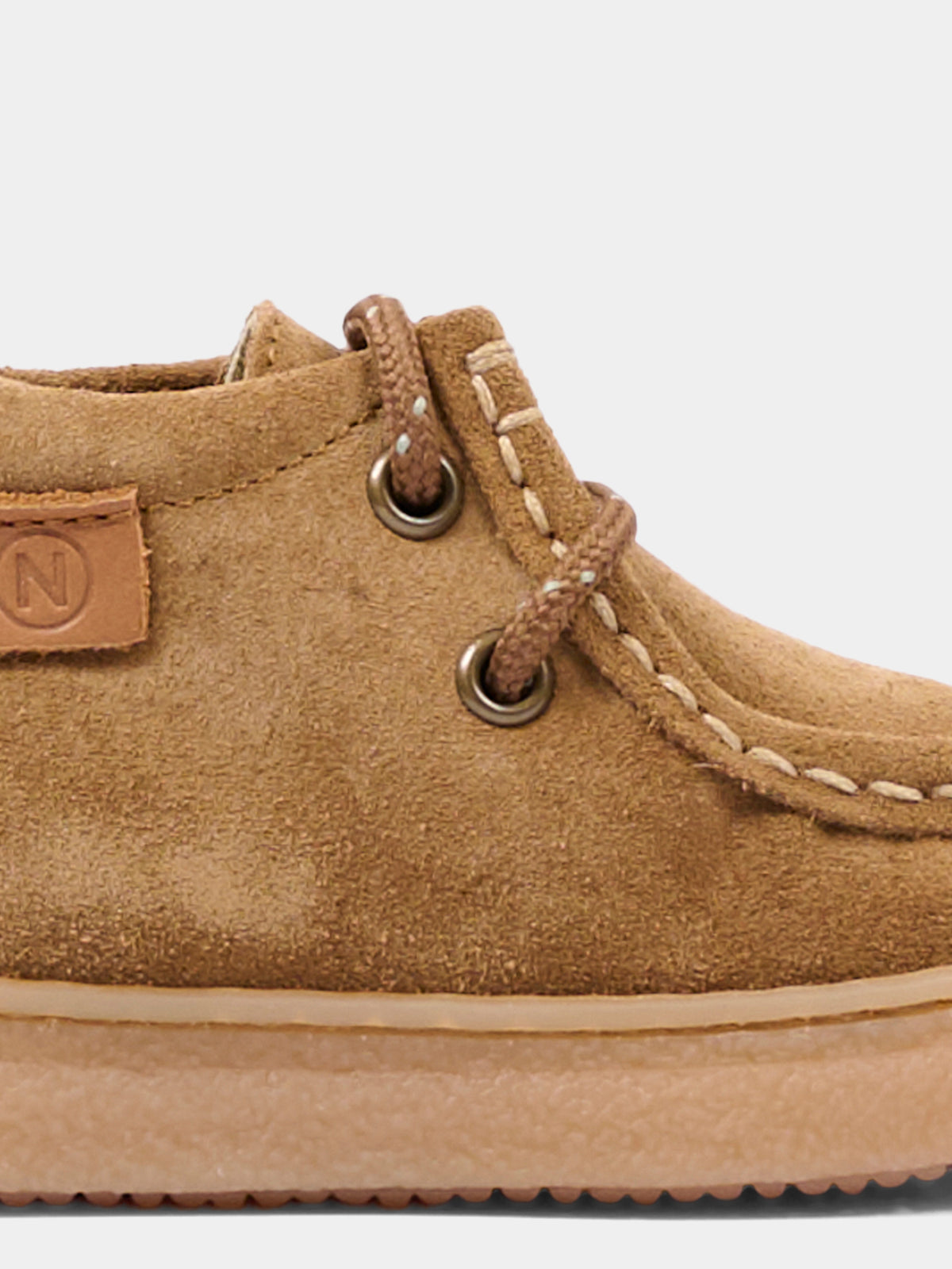 Stivaletti beige per neonato in suede,Naturino,001 2018103 01 0D06