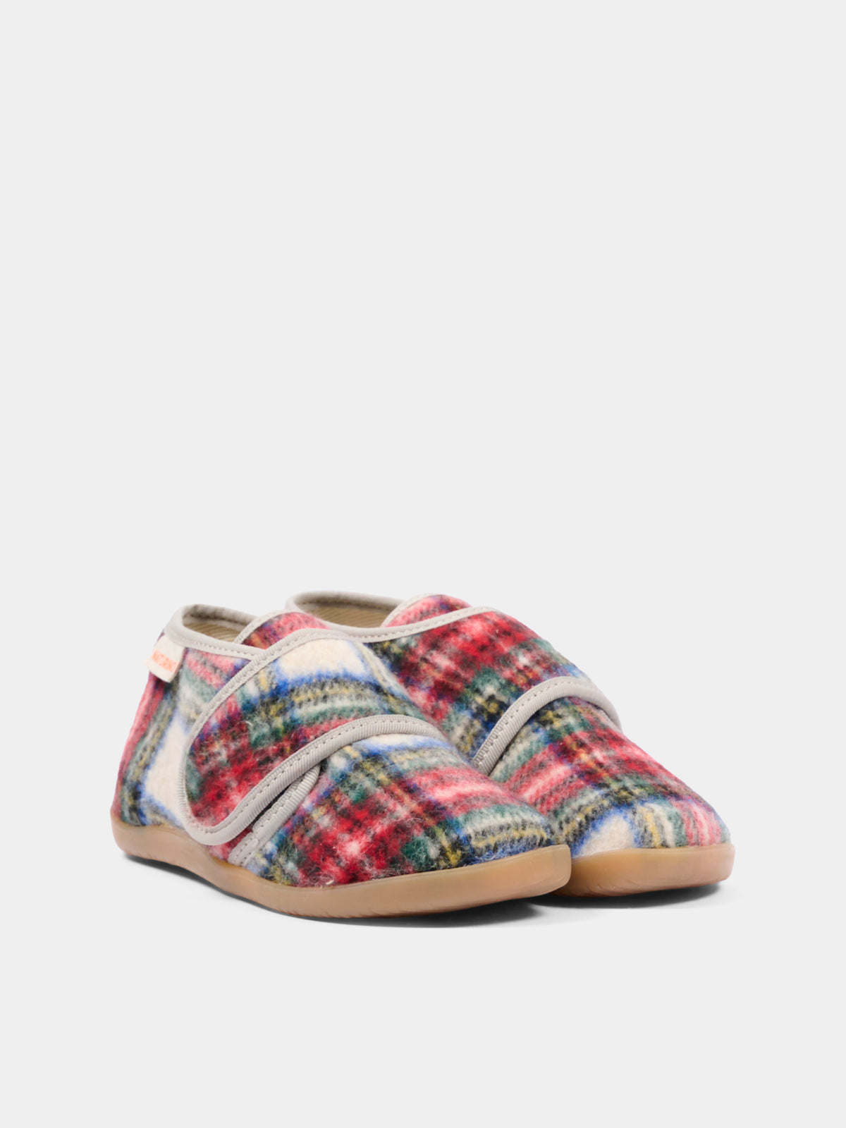 Pantofole multicolor per bambini tartan,Naturino,001 4000673 45 1E11