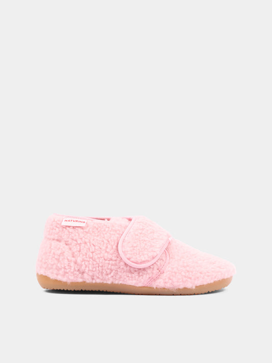 Pantofole rosa per bambina,Naturino,001 4000673 55 0M02