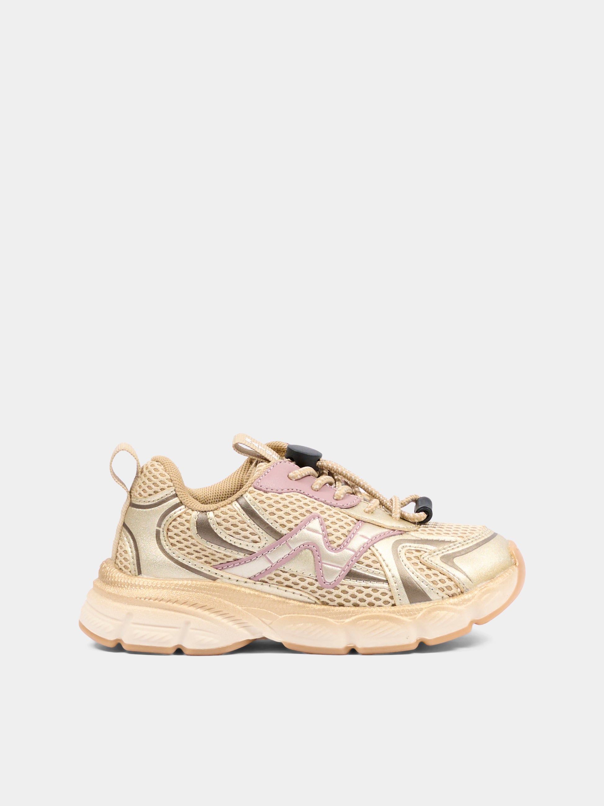 Sneakers beige per bambina,Naturino,001 2019091 09 1Q83