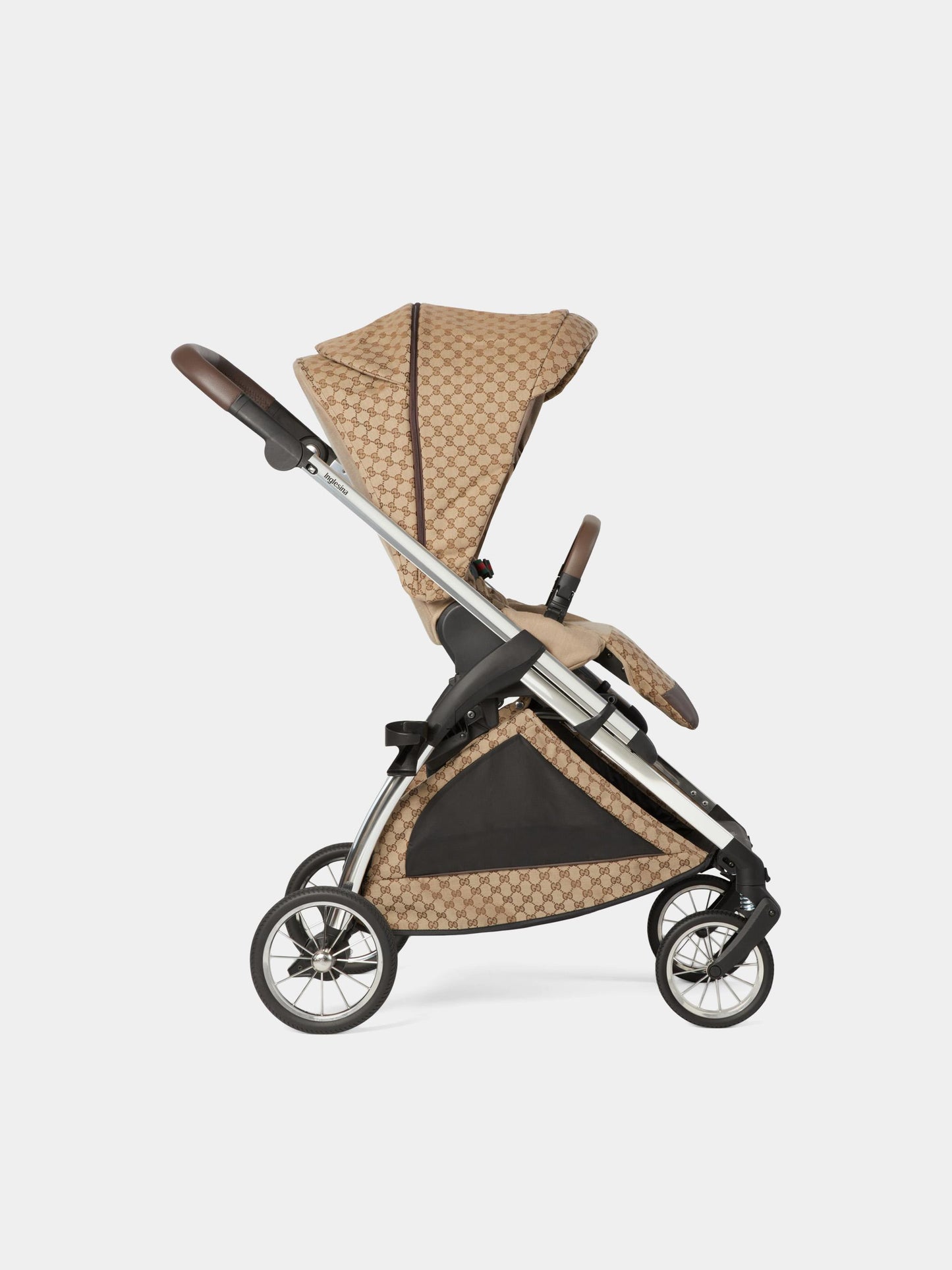 Passeggino beige per neonati con monogram GG,Gucci Kids,770106 FACO7 9758