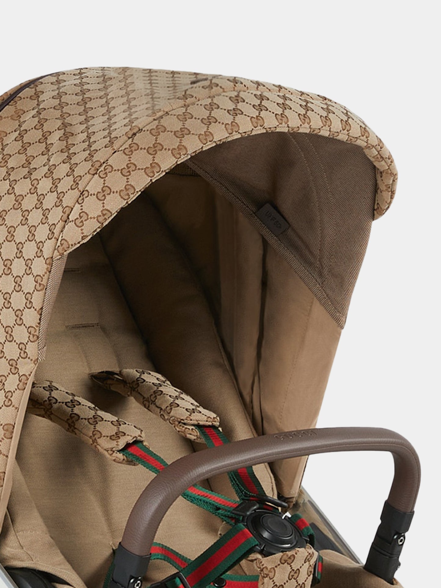 Passeggino beige per neonati con monogram GG,Gucci Kids,770106 FACO7 9758