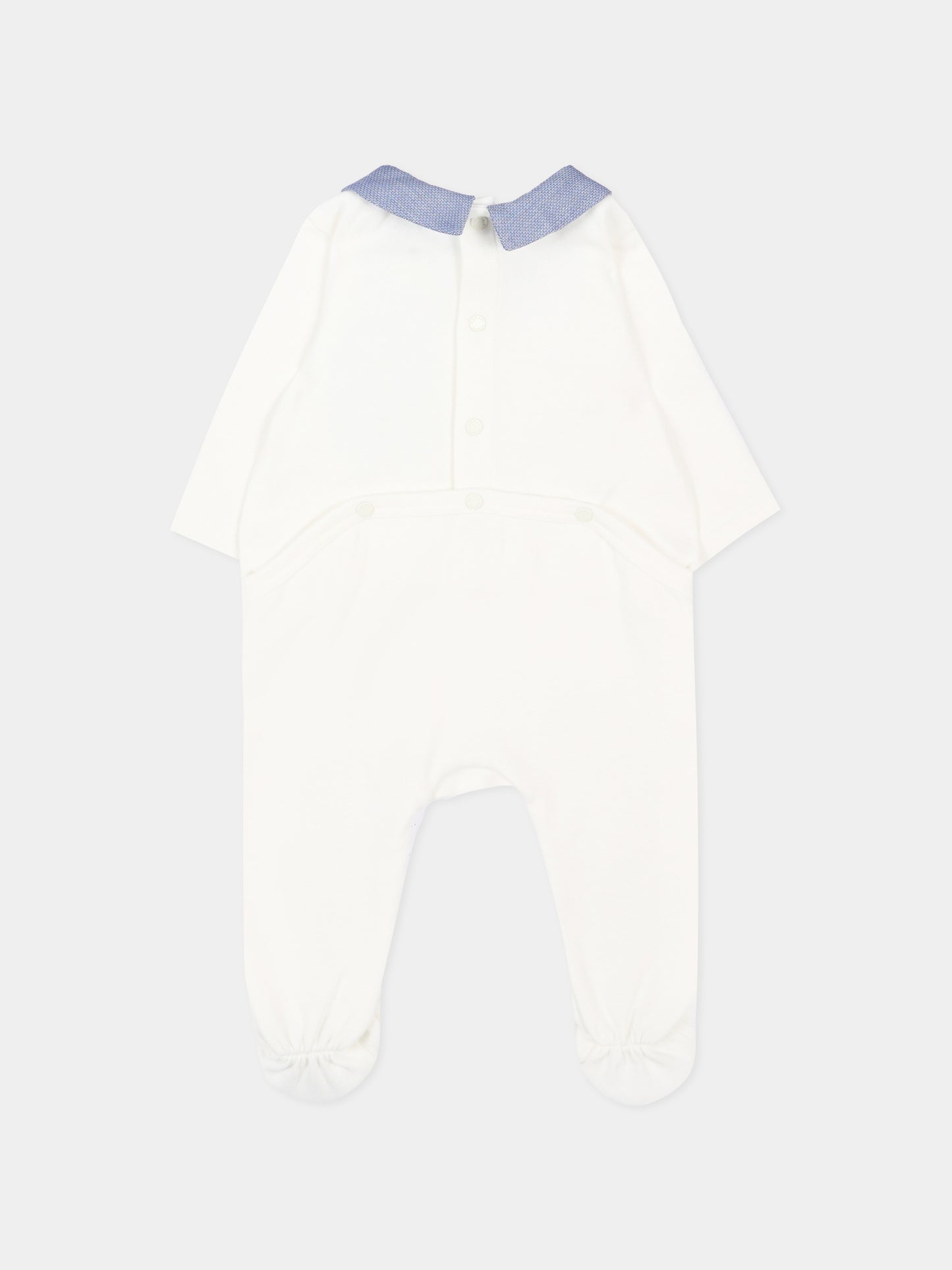 Set tutina bianco per neonato con logo,Kenzo Kids,K61604 117