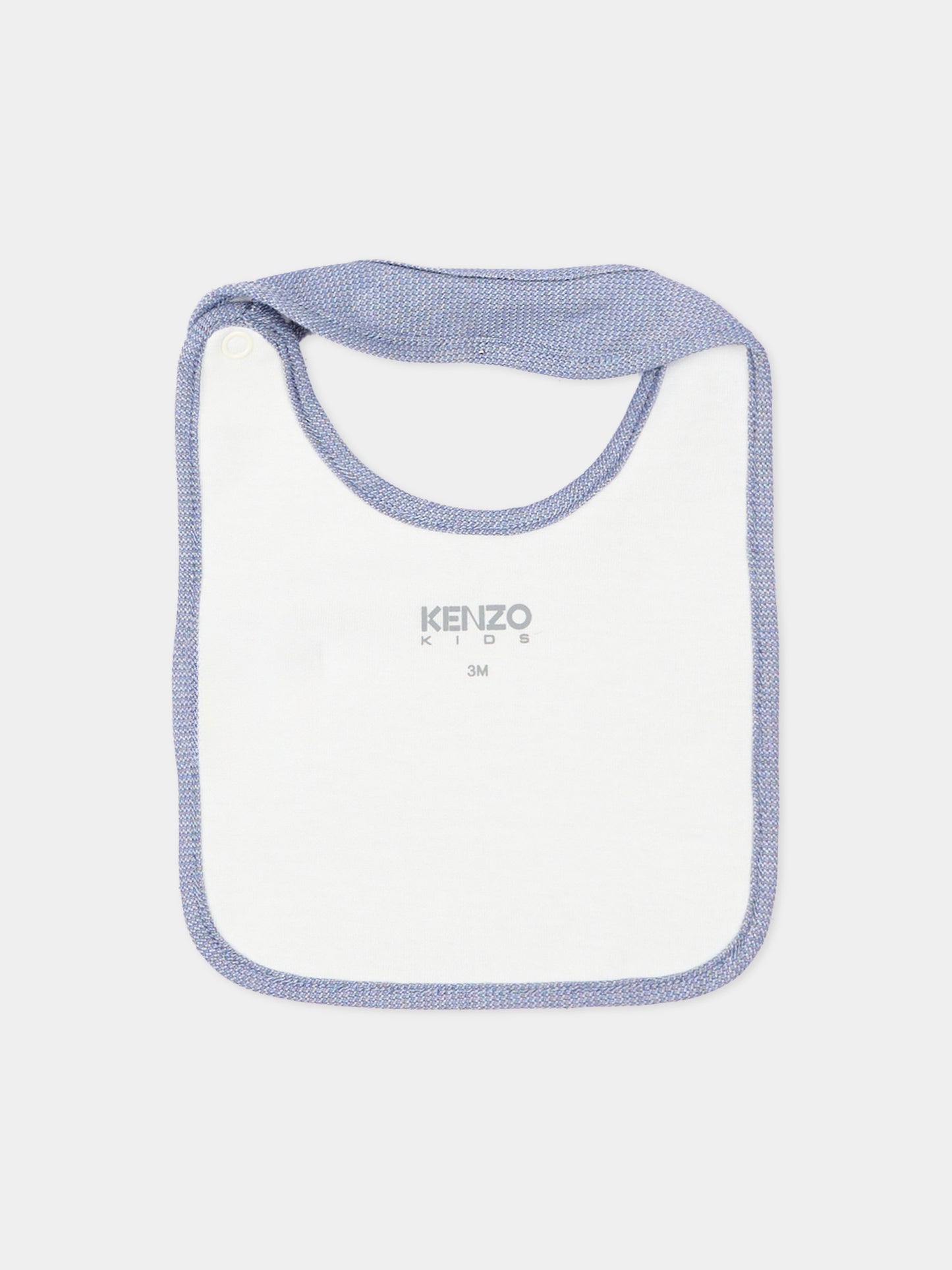 Set tutina bianco per neonato con logo,Kenzo Kids,K61604 117