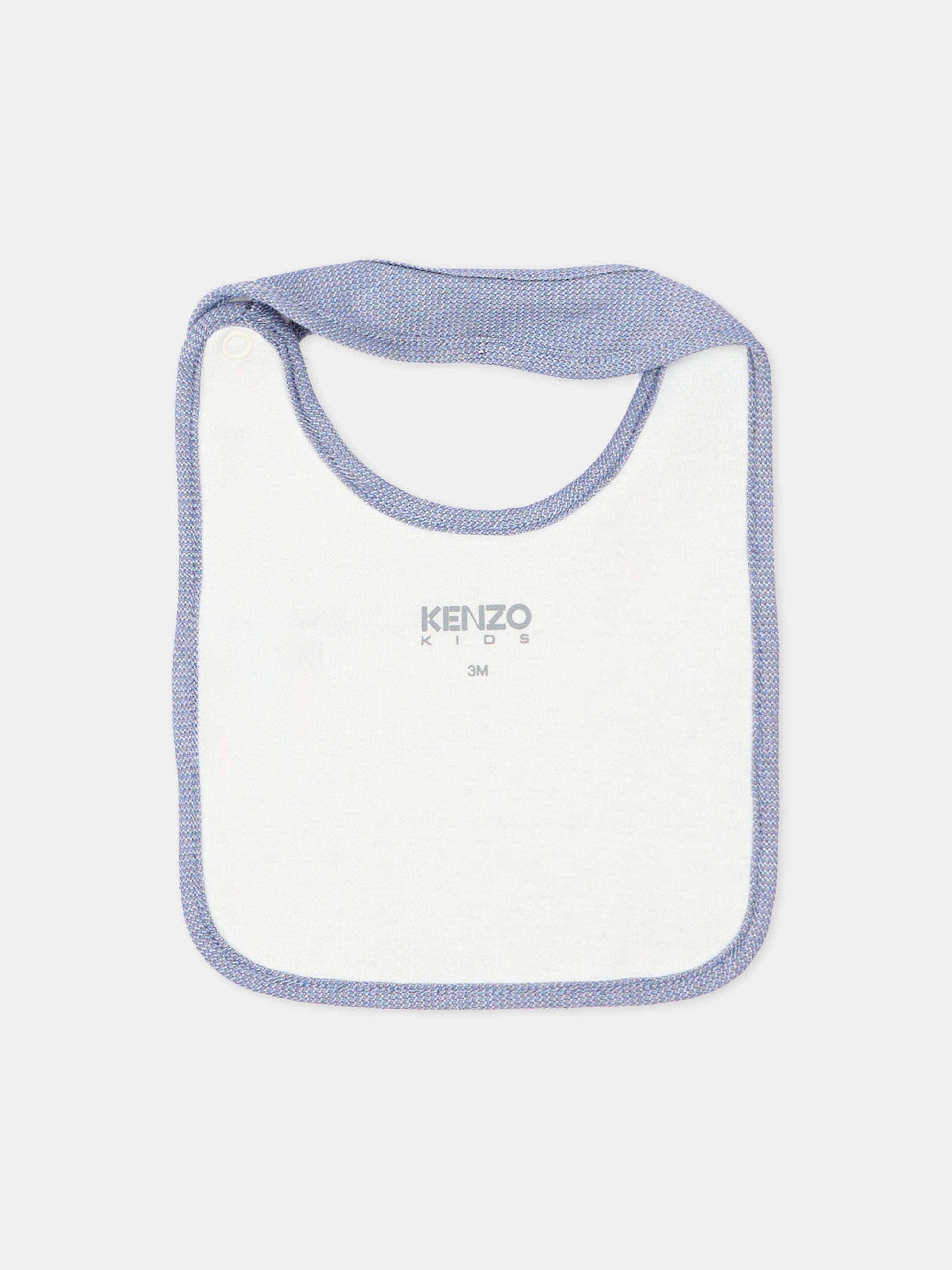 Set tutina bianco per neonato con logo,Kenzo Kids,K61604 117