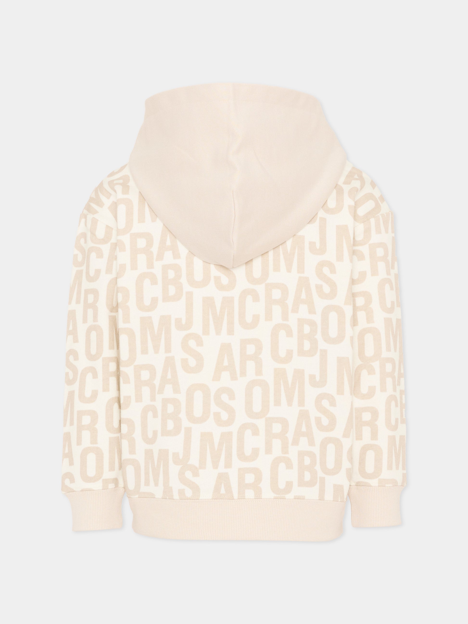 Felpa avorio con logo per bambini,Marc Jacobs,W60775 126