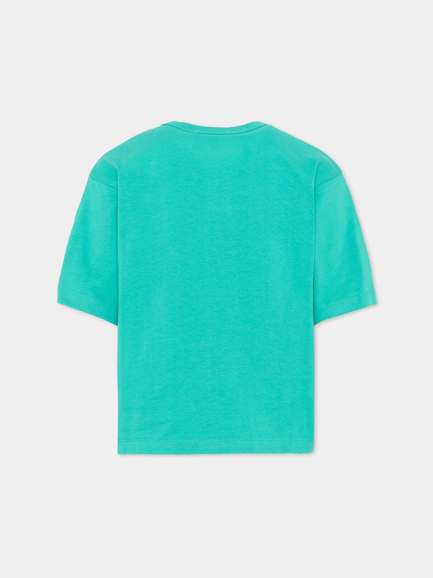 T-Shirt verde per bambino con logo,Marc Jacobs,W60760 73D