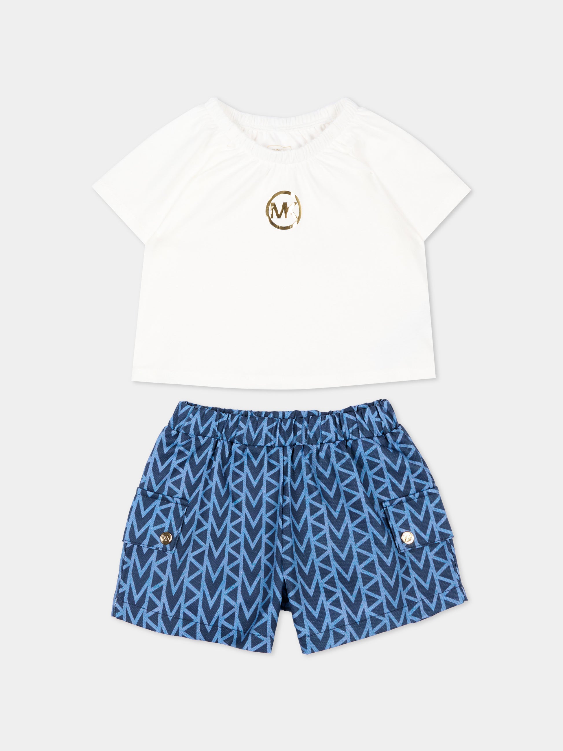 Completo sportivo denim per neonata,Michael Kors,R30614 Z10