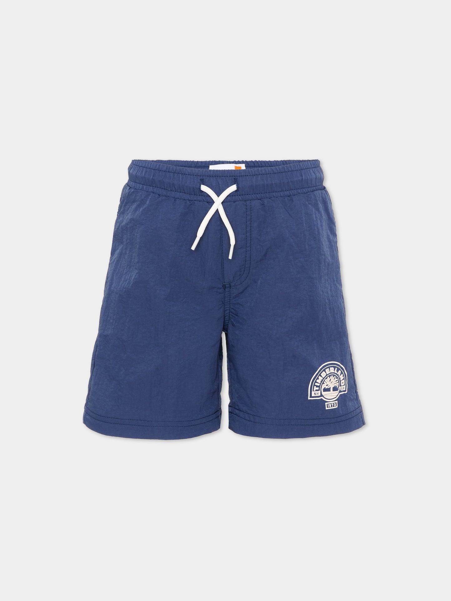 Boxer mare blu per bambino con logo,Timberland,T60830 805