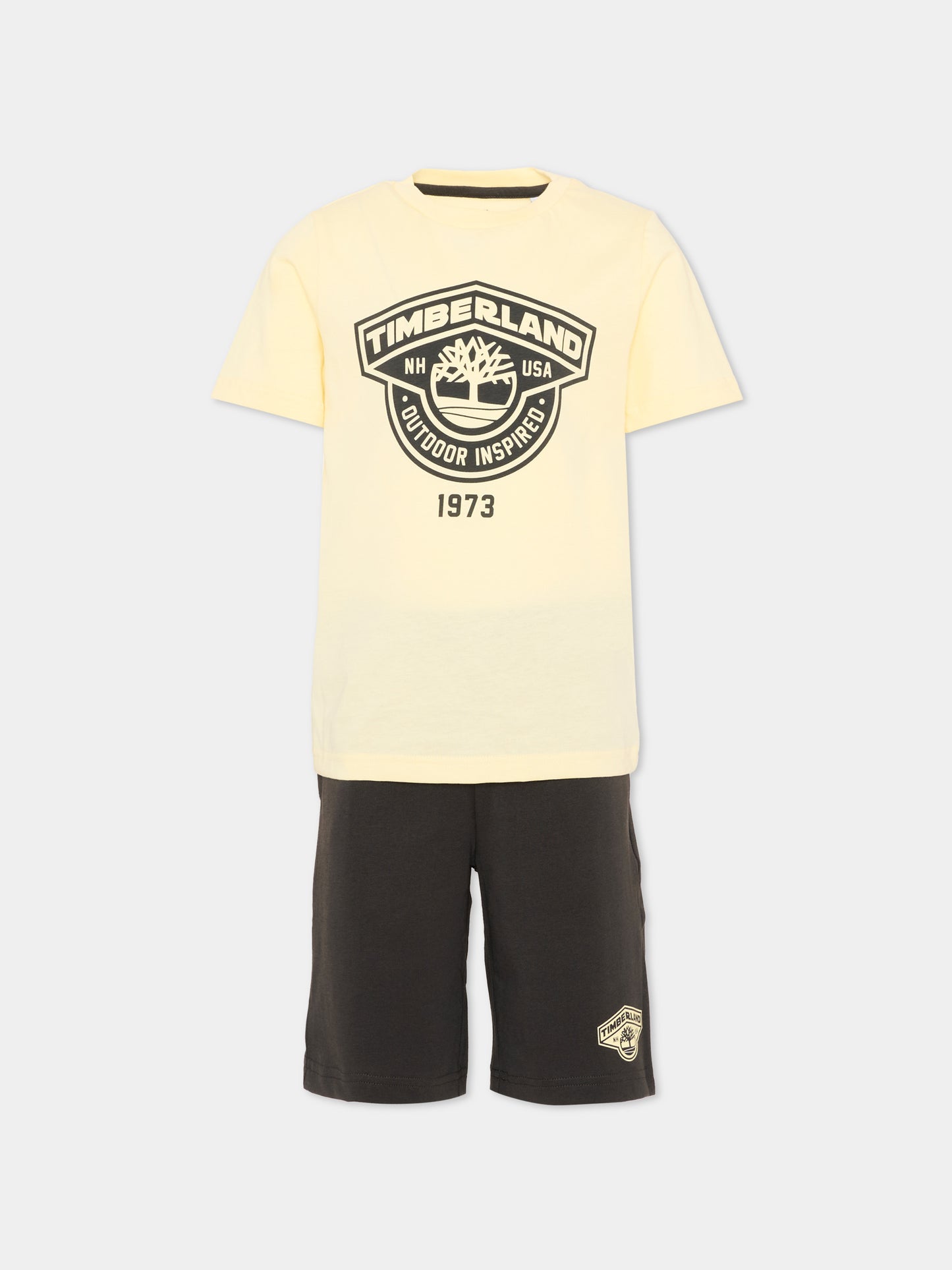 Completo sportivo grigio per bambino,Timberland,T60849 066