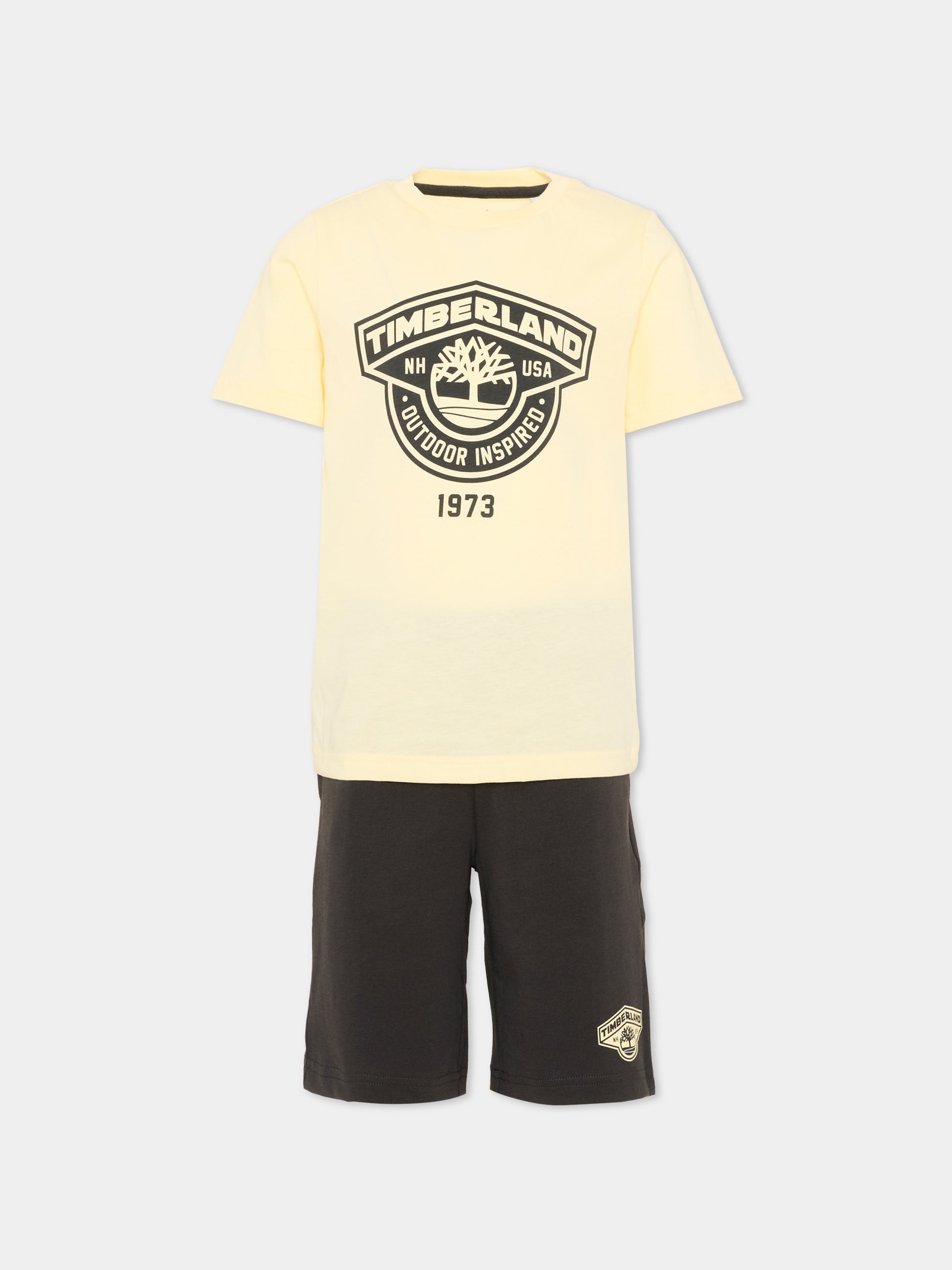 Completo sportivo grigio per bambino,Timberland,T60849 066