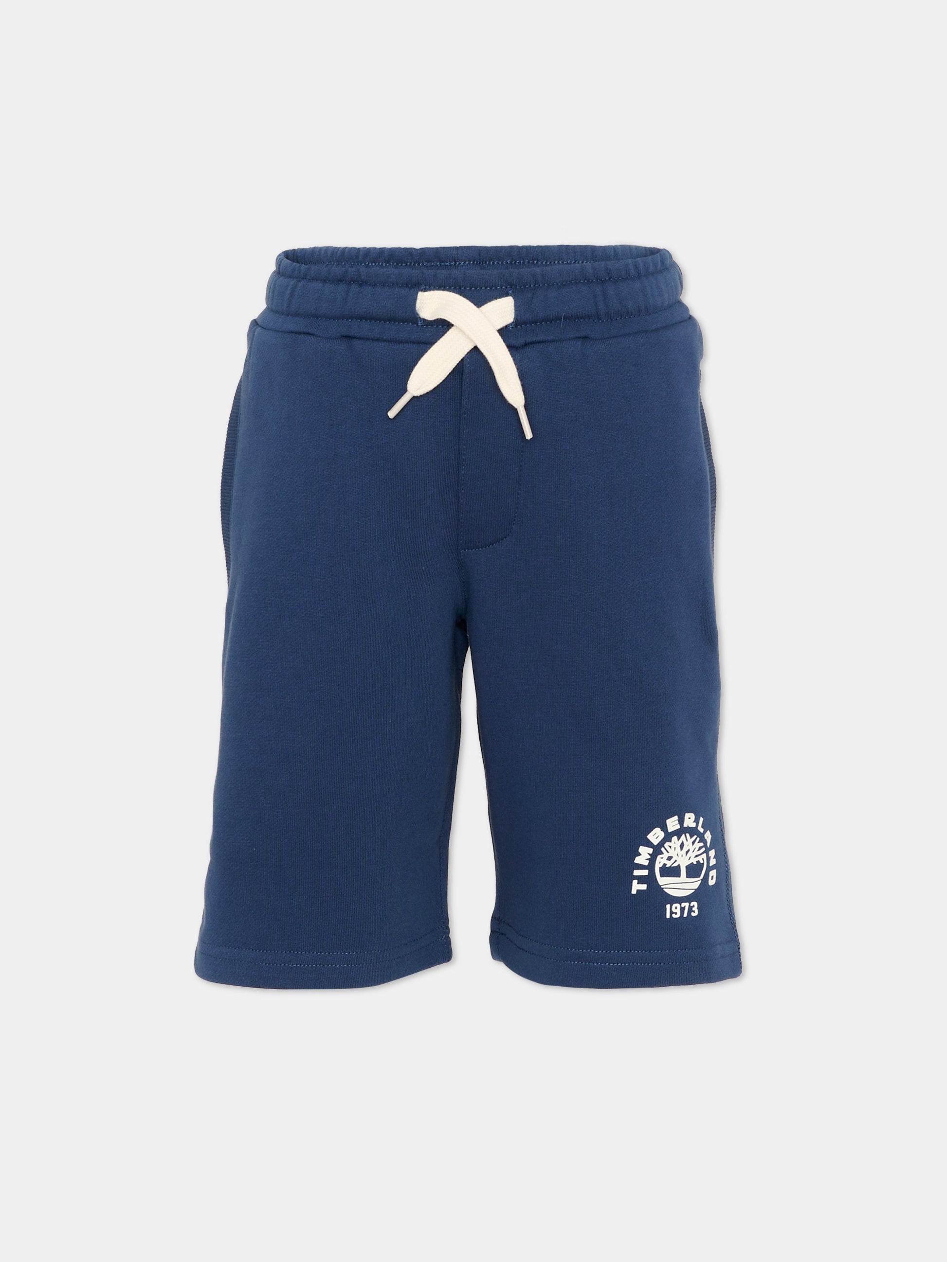 Shorts sportivi blu per bambino,Timberland,T60816 805