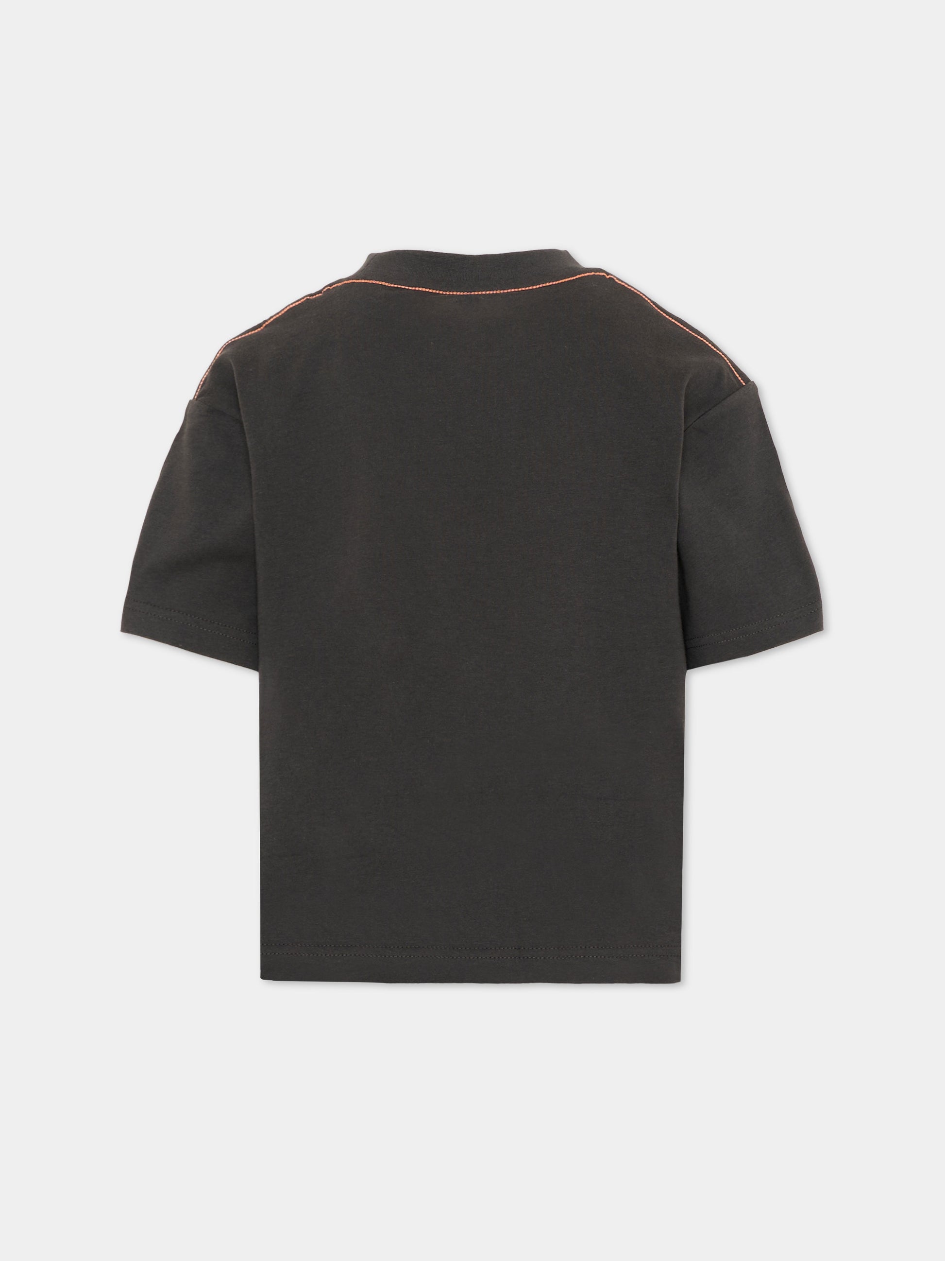 T-shirt grigia per bambino con logo,Timberland,T60791 066