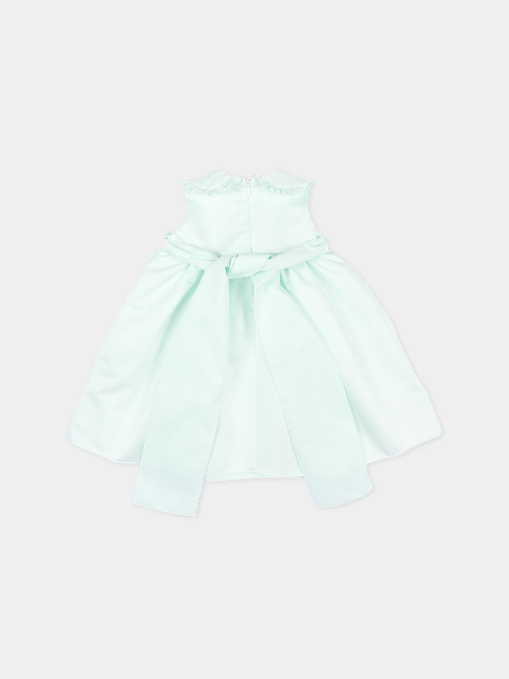 Abito elegante verde per neonata con fiocco,Little Bear,3204 MENTA