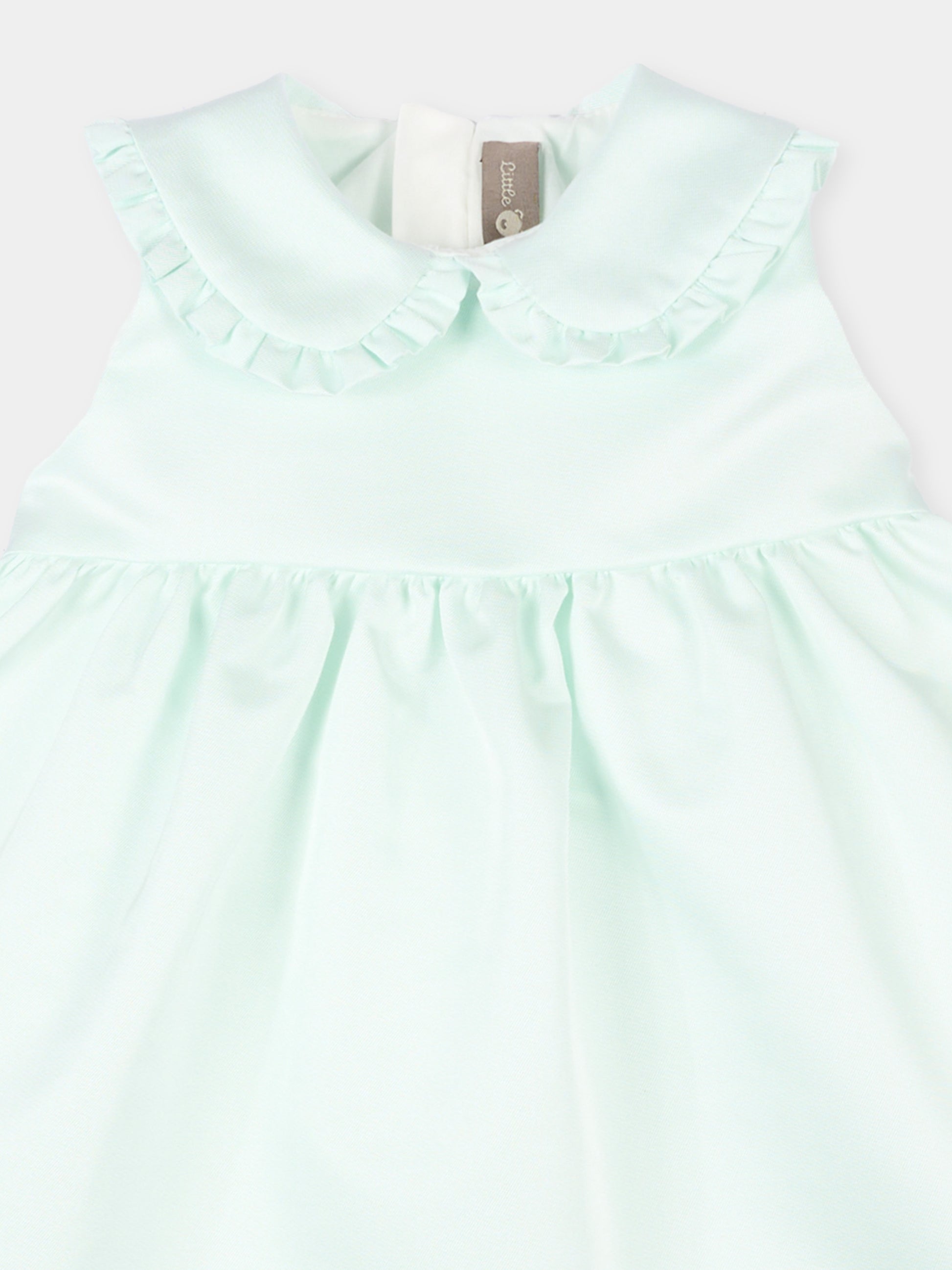 Abito elegante verde per neonata con fiocco,Little Bear,3204 MENTA